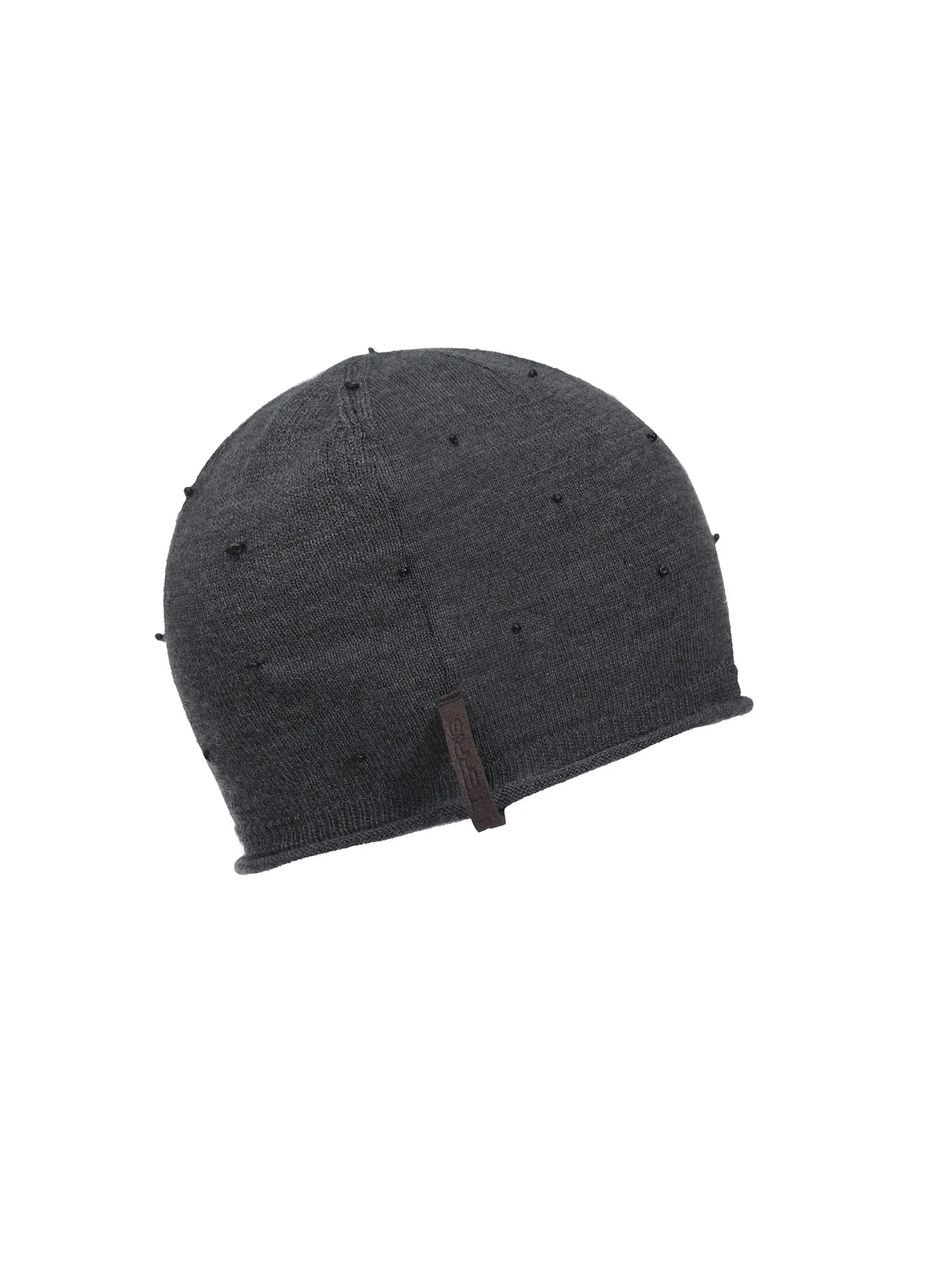 Hand-Studded Merino Wool Beanie
