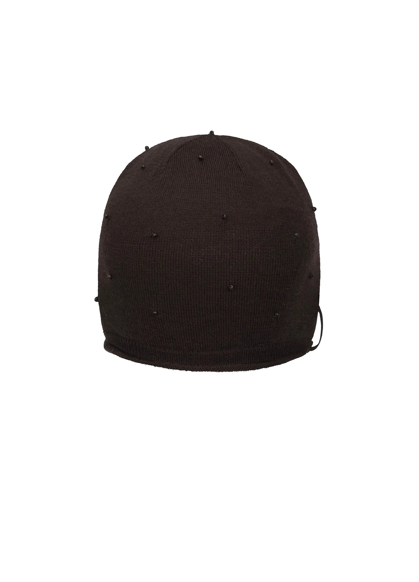 Hand-Studded Merino Wool Beanie