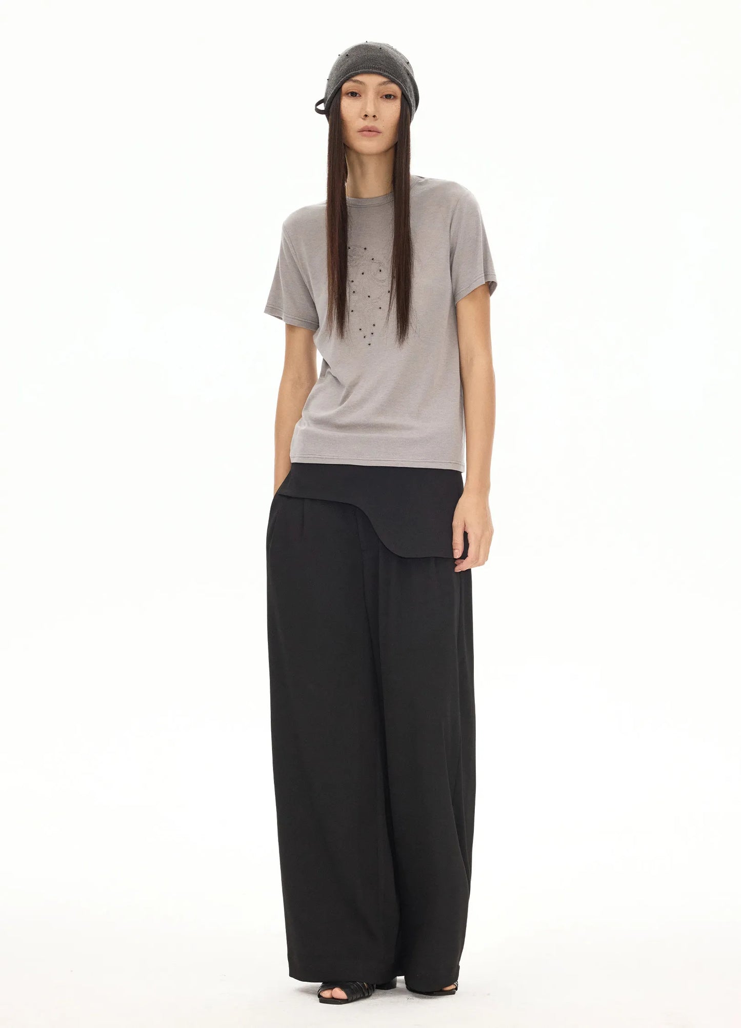 Hand-Studded Merino Wool Beanie