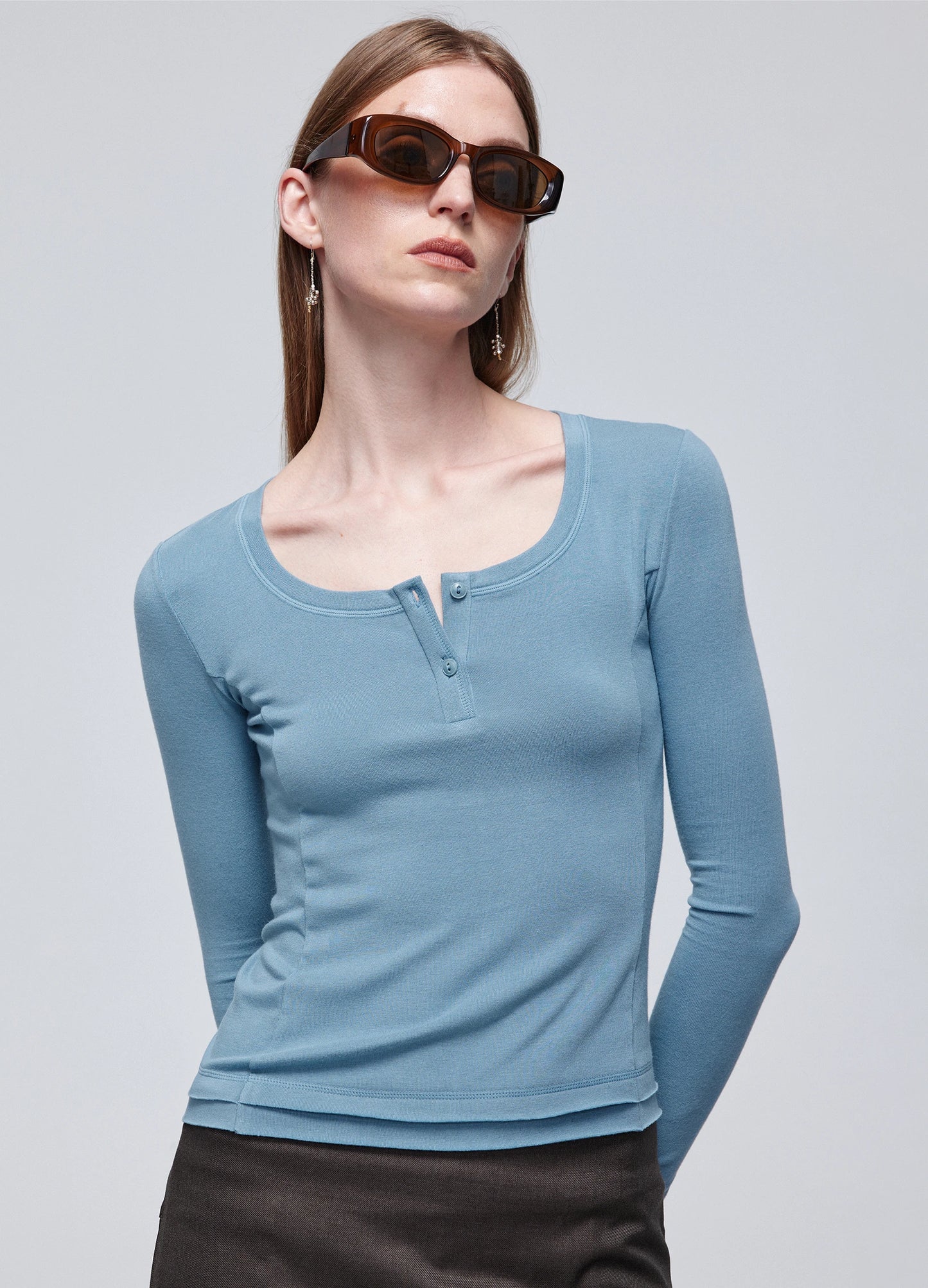 Henley Shirt Womens