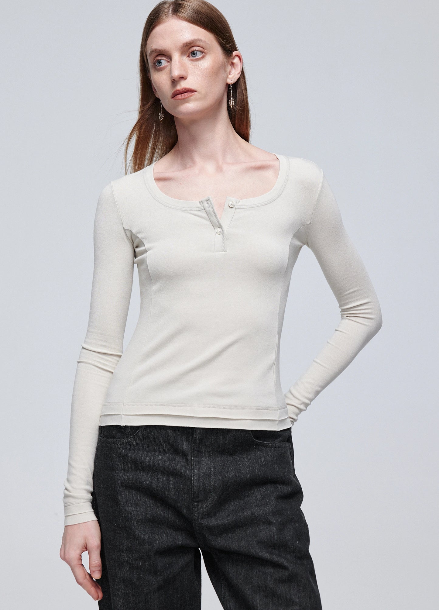 Henley Shirt Womens