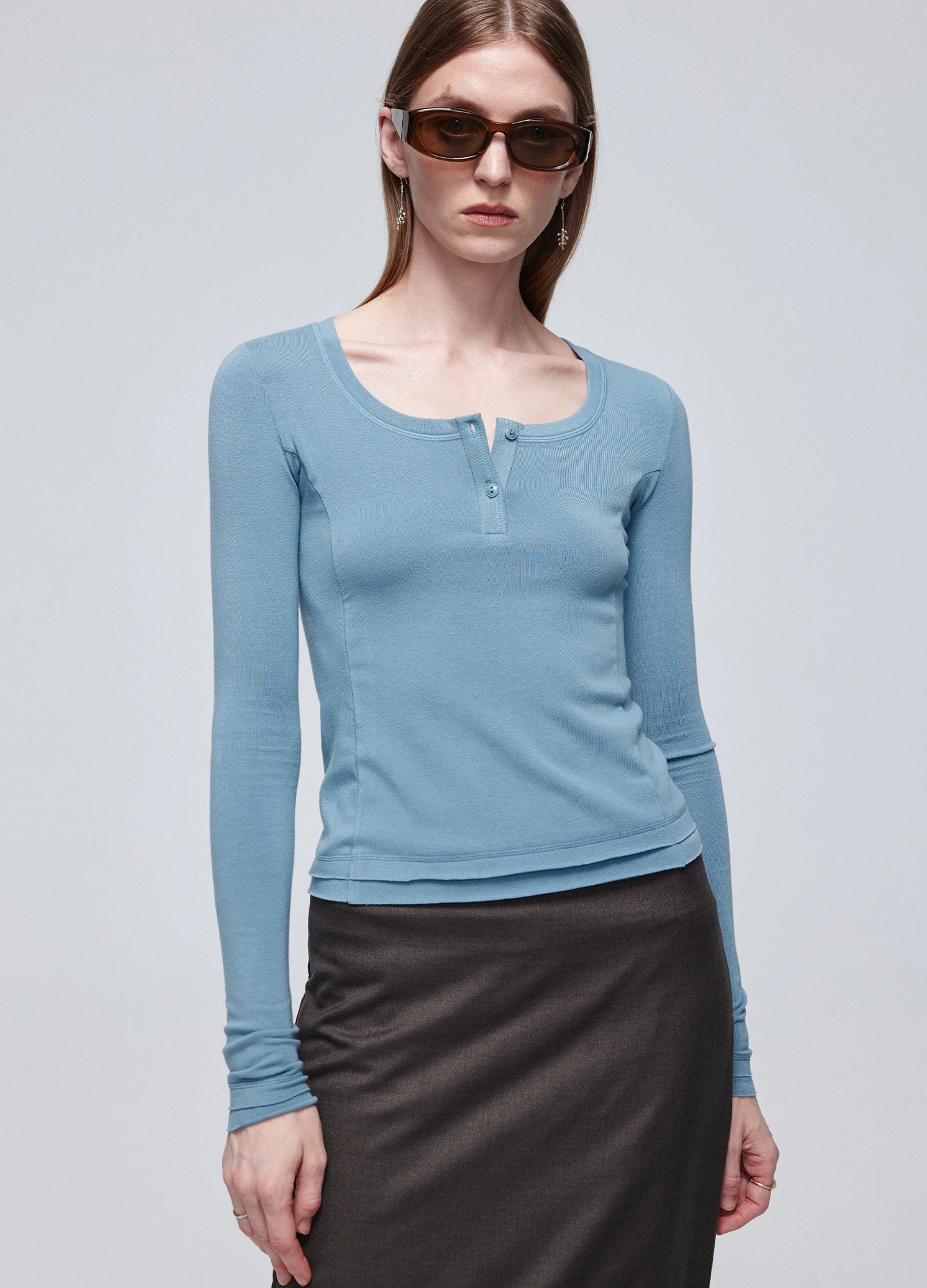 Henley Shirt Womens