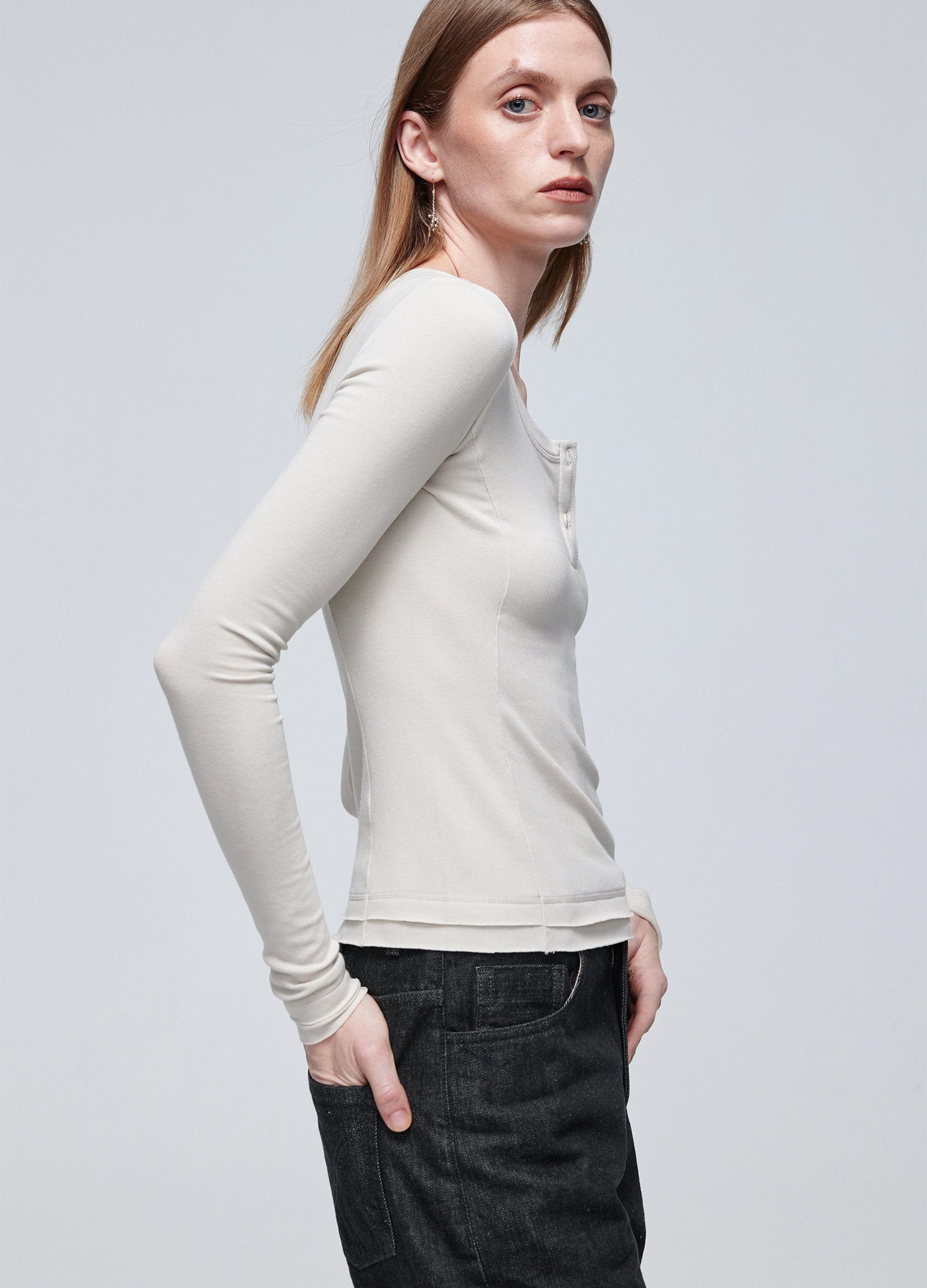 Henley Shirt Womens