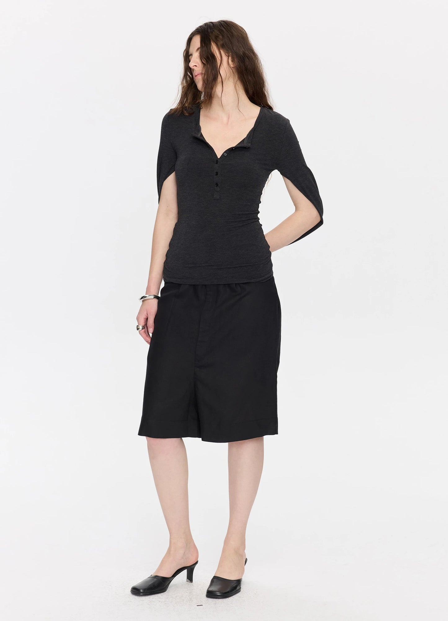 Henley Sleeve Top
