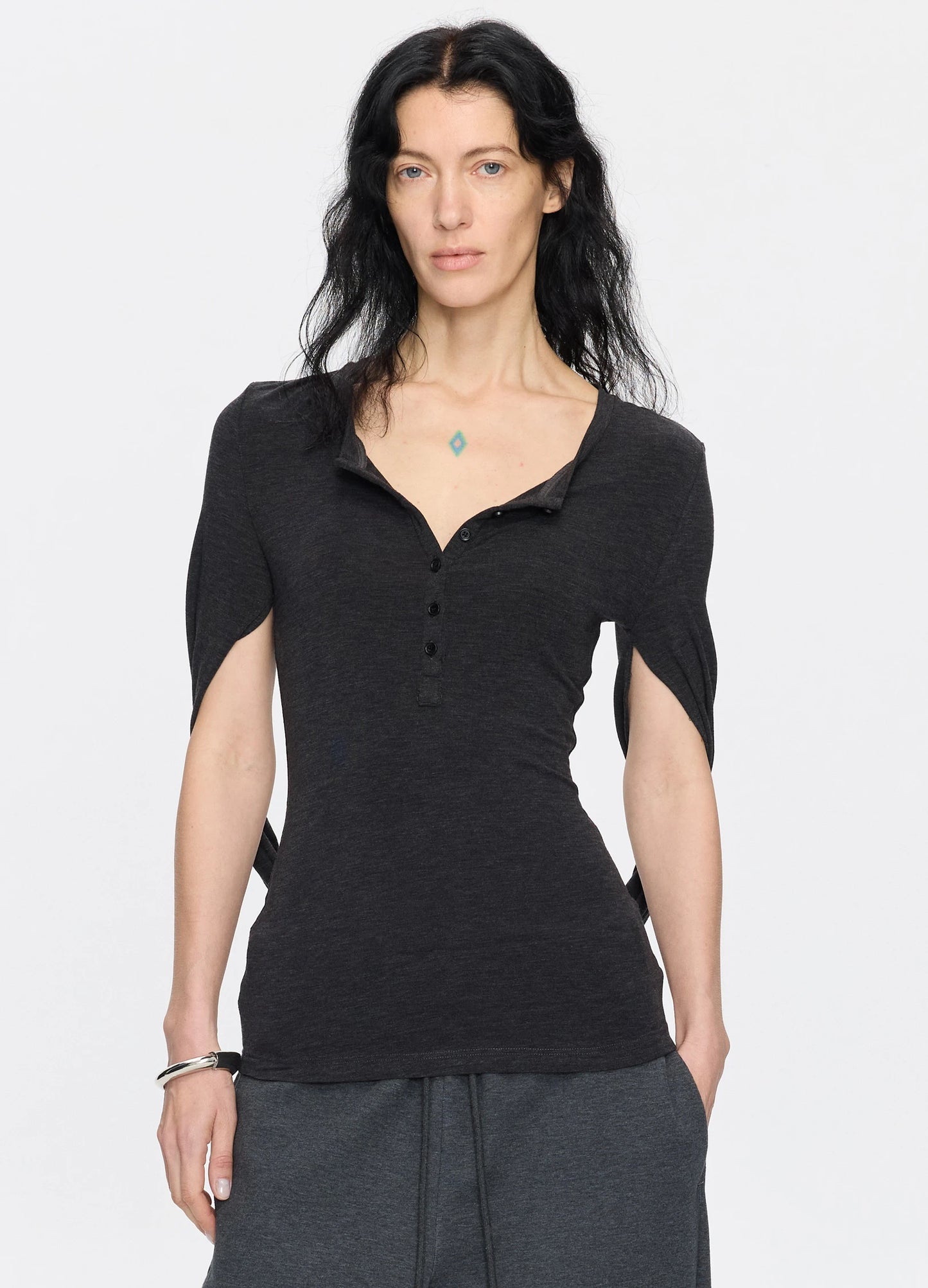Henley Sleeve Top