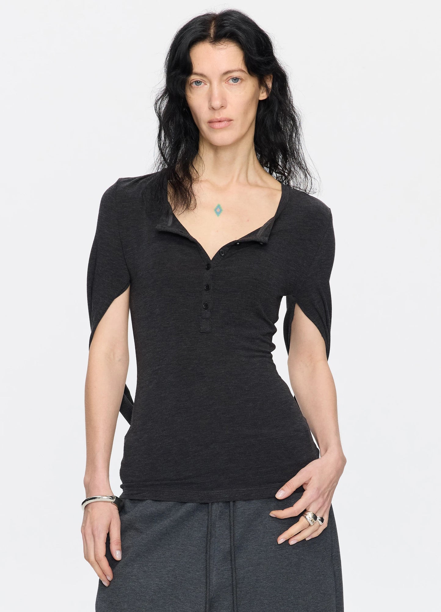 Henley Sleeve Top