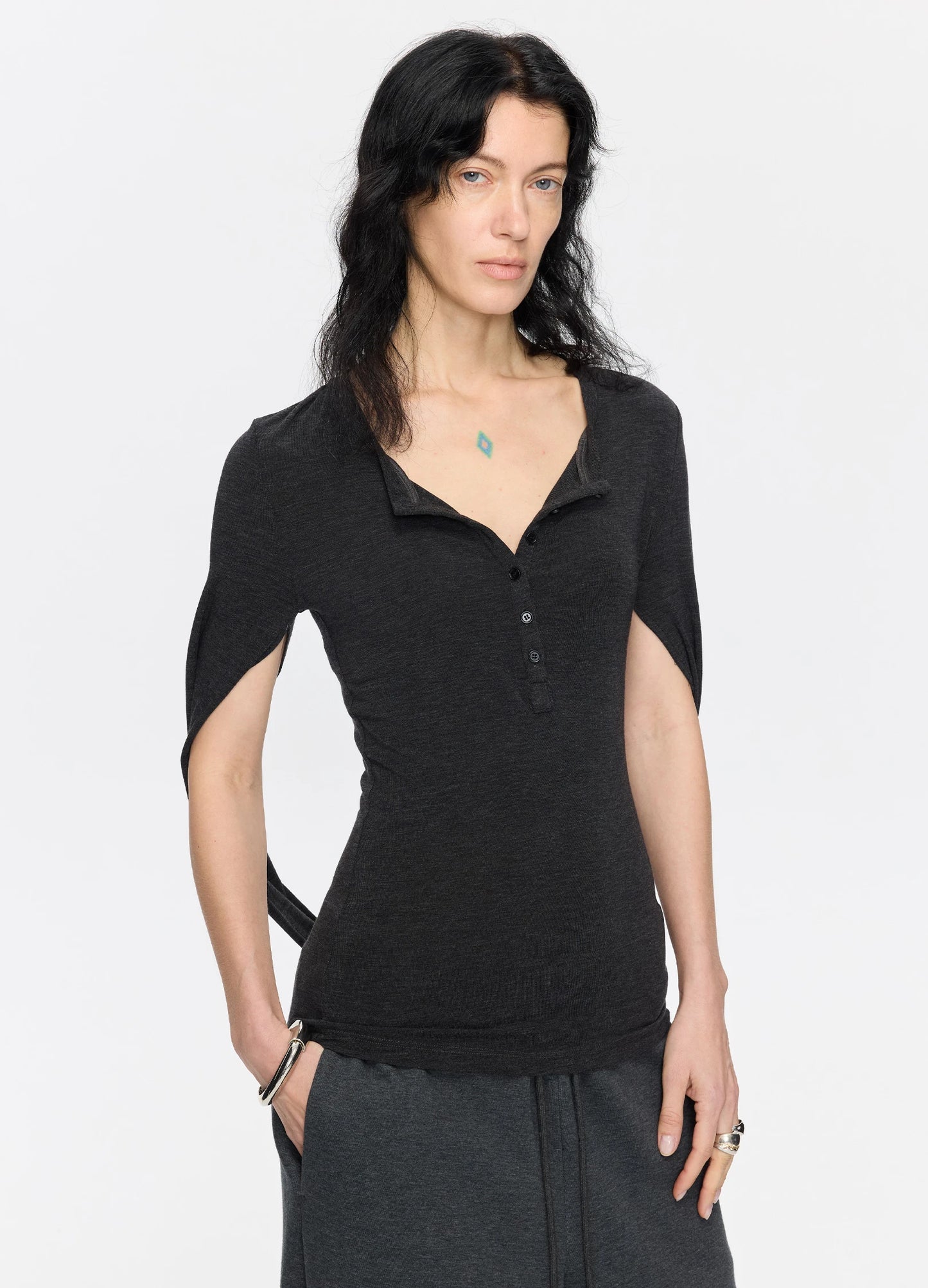 Henley Sleeve Top