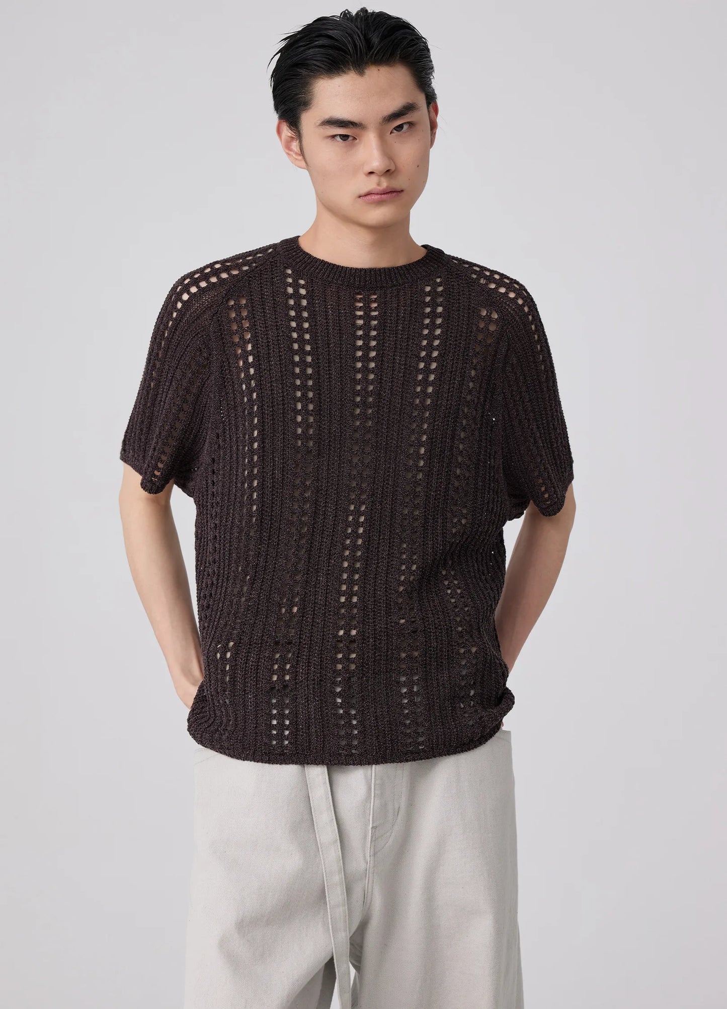 Hollow Crochet Tee