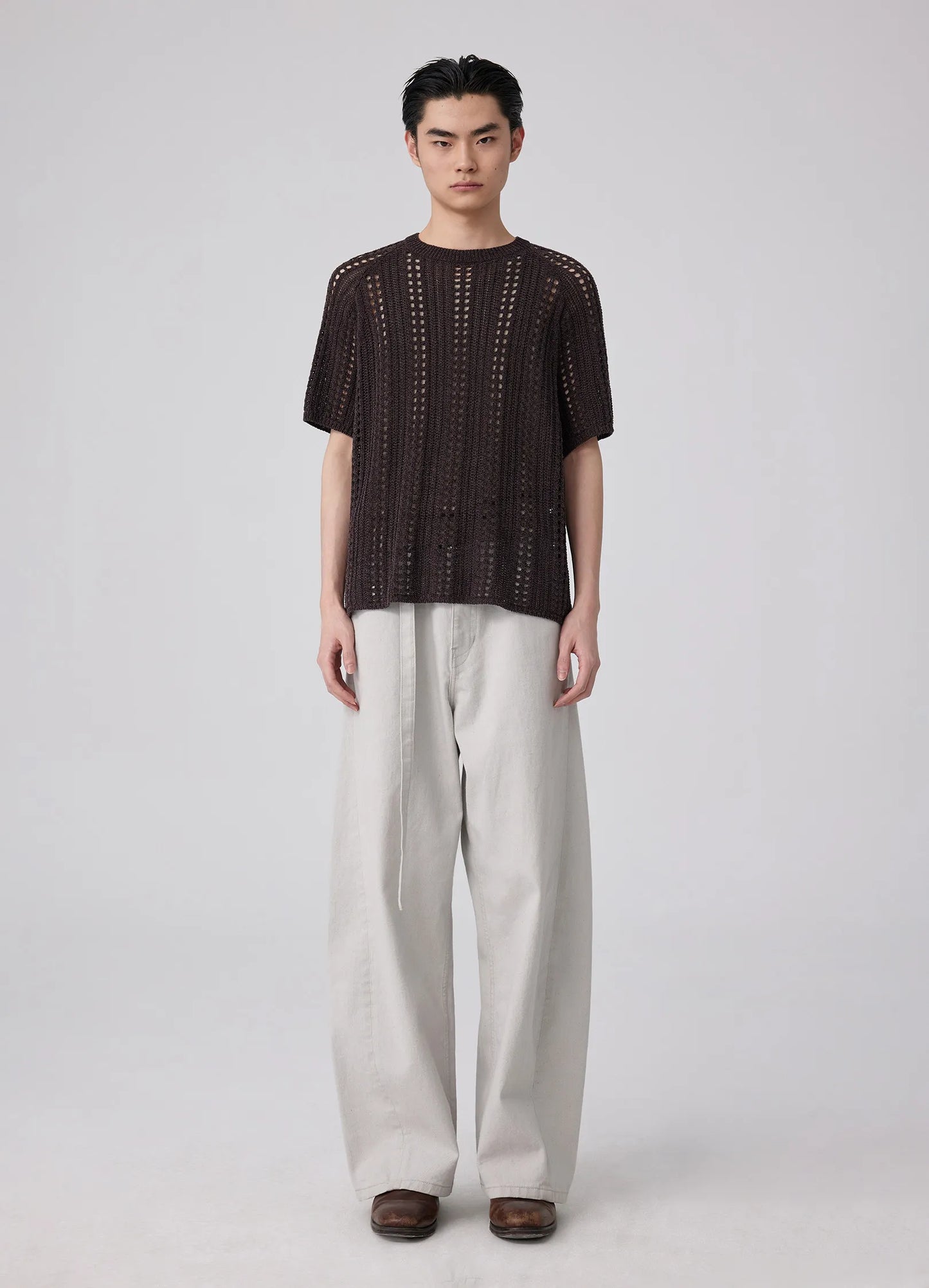 Hollow Crochet Tee