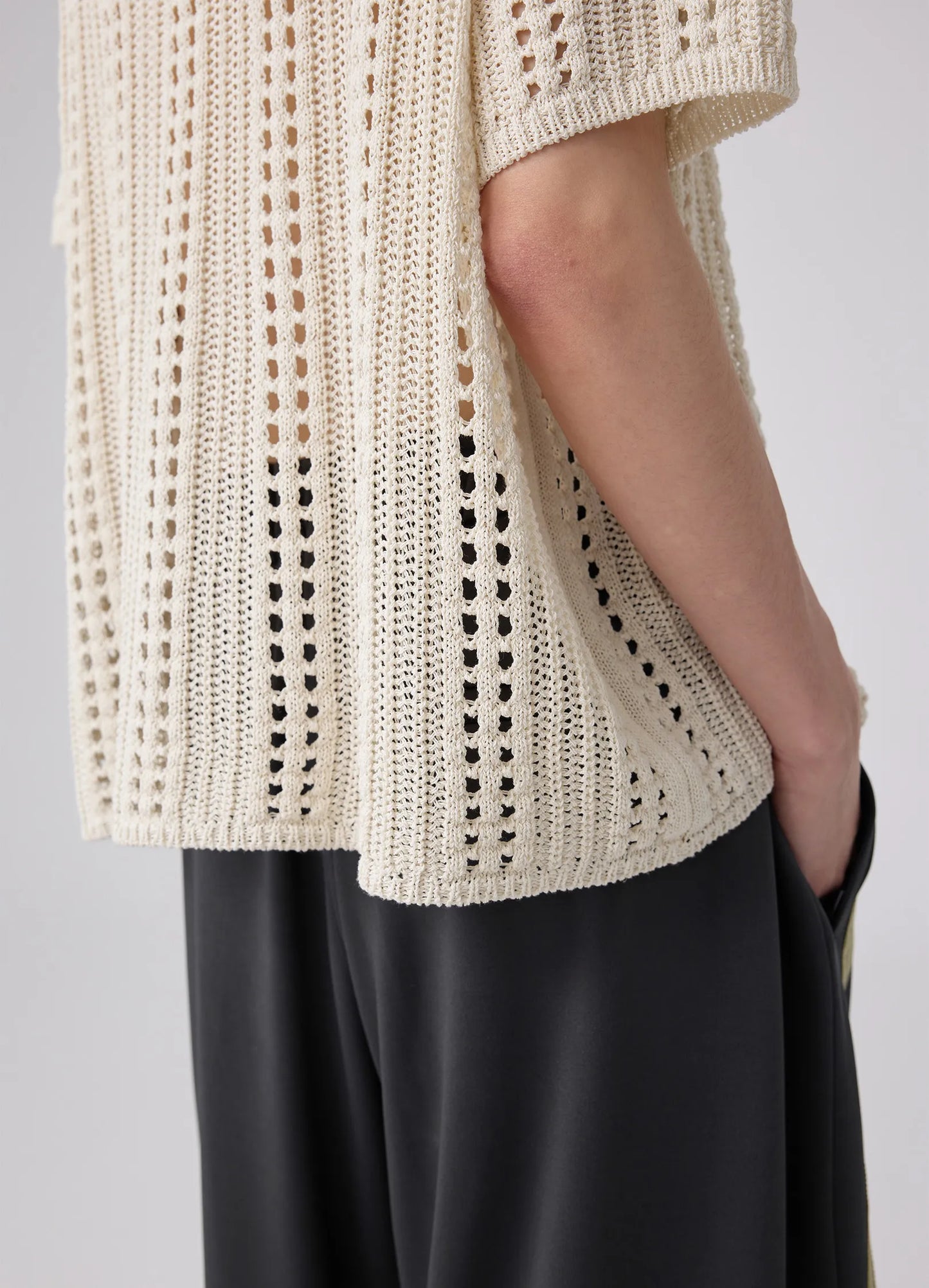 Hollow Crochet Tee