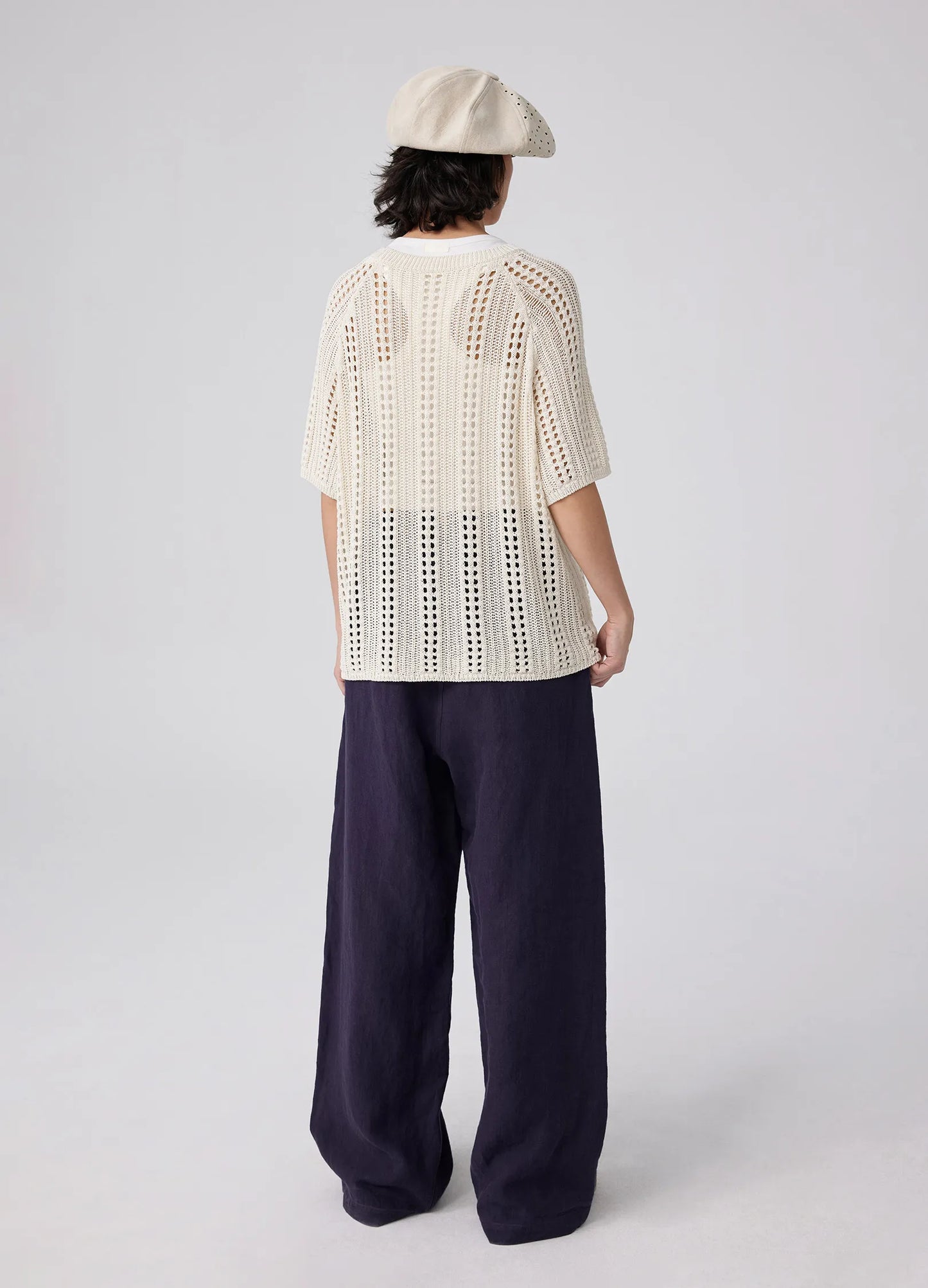 Hollow Crochet Tee