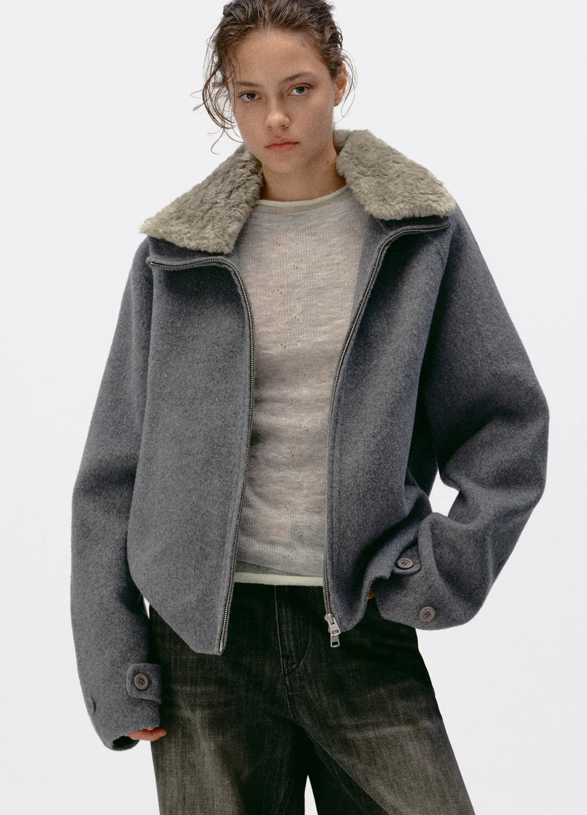 Hooded Cashmere Jacket
