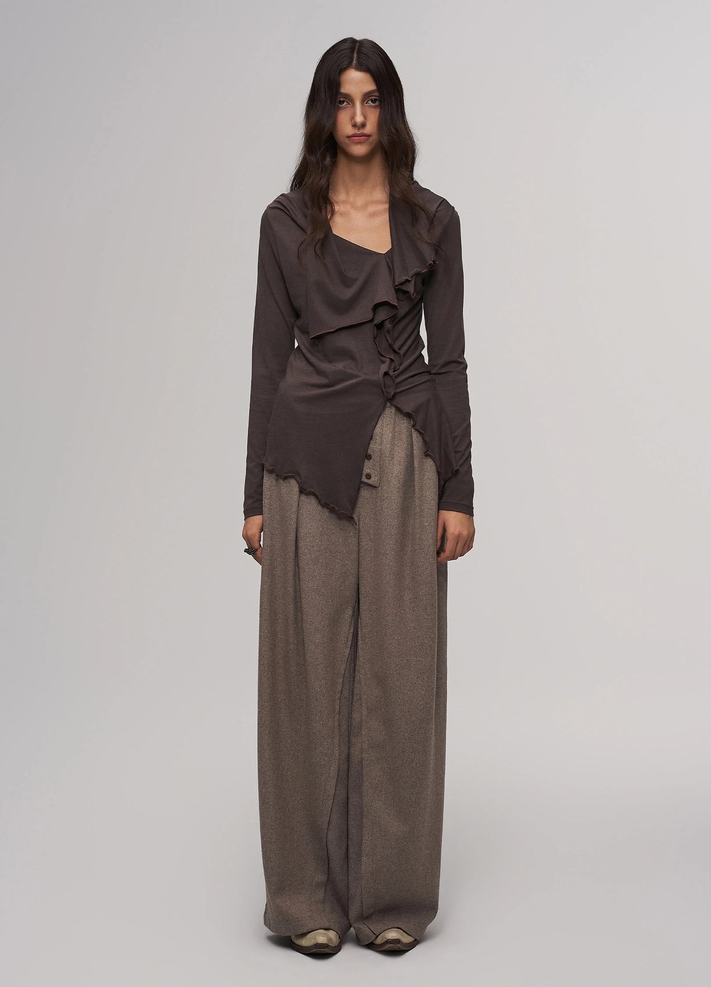 Iris Knit Top Brown