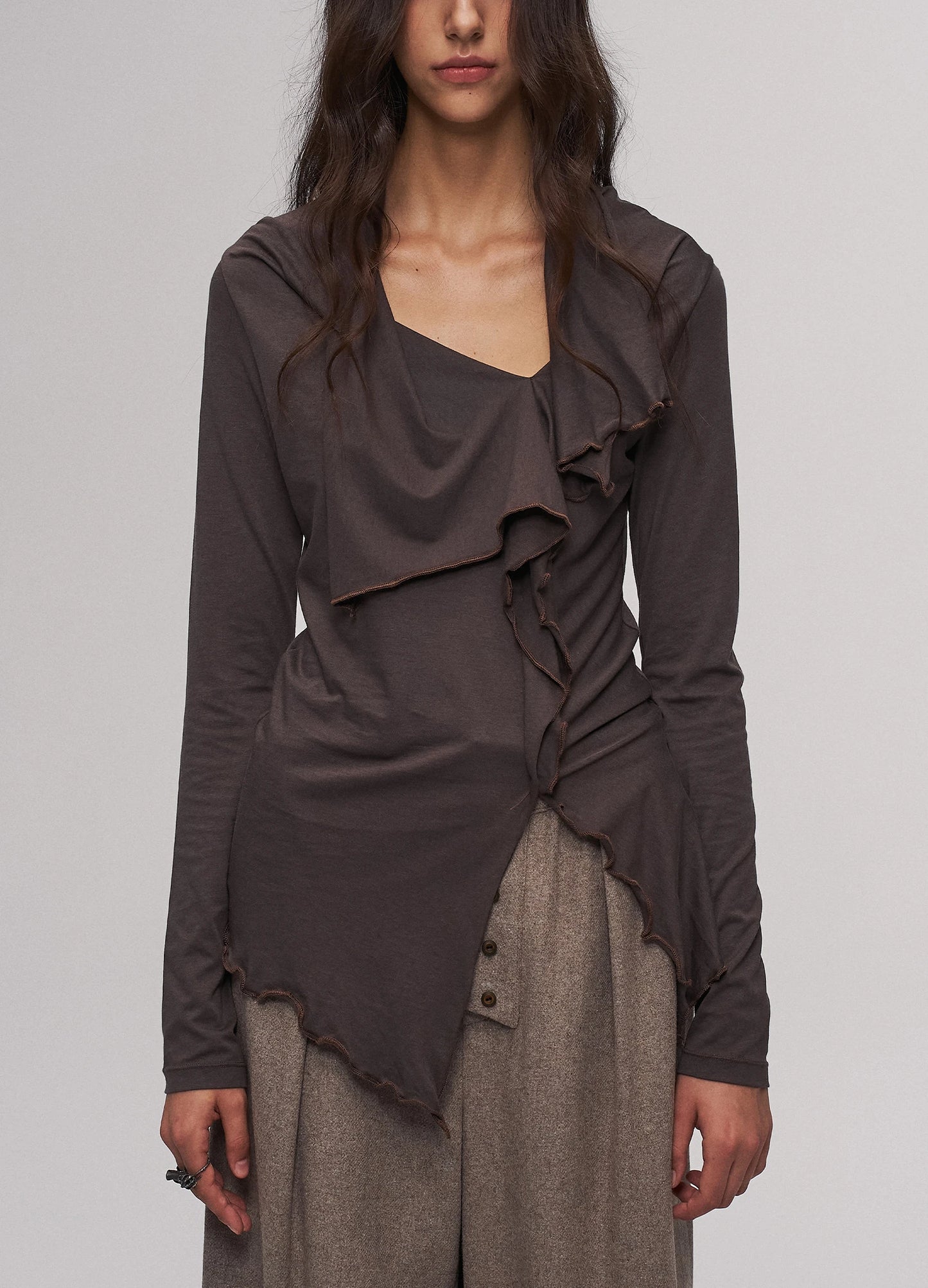 Iris Knit Top Brown