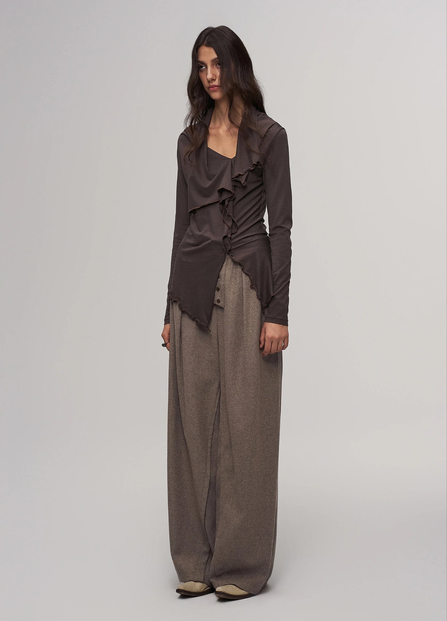 Iris Knit Top Brown