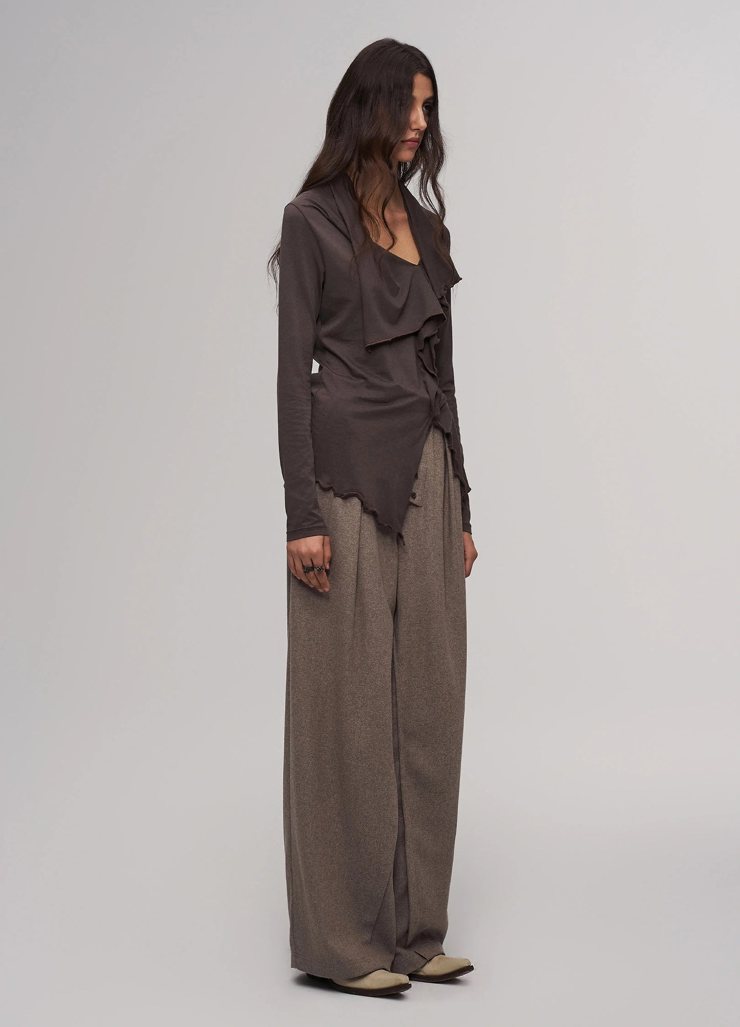 Iris Knit Top Brown
