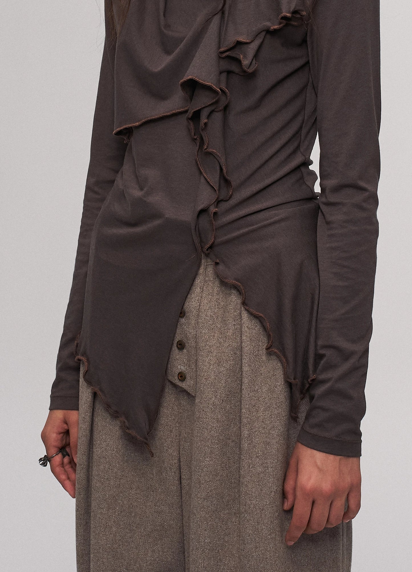 Iris Knit Top Brown