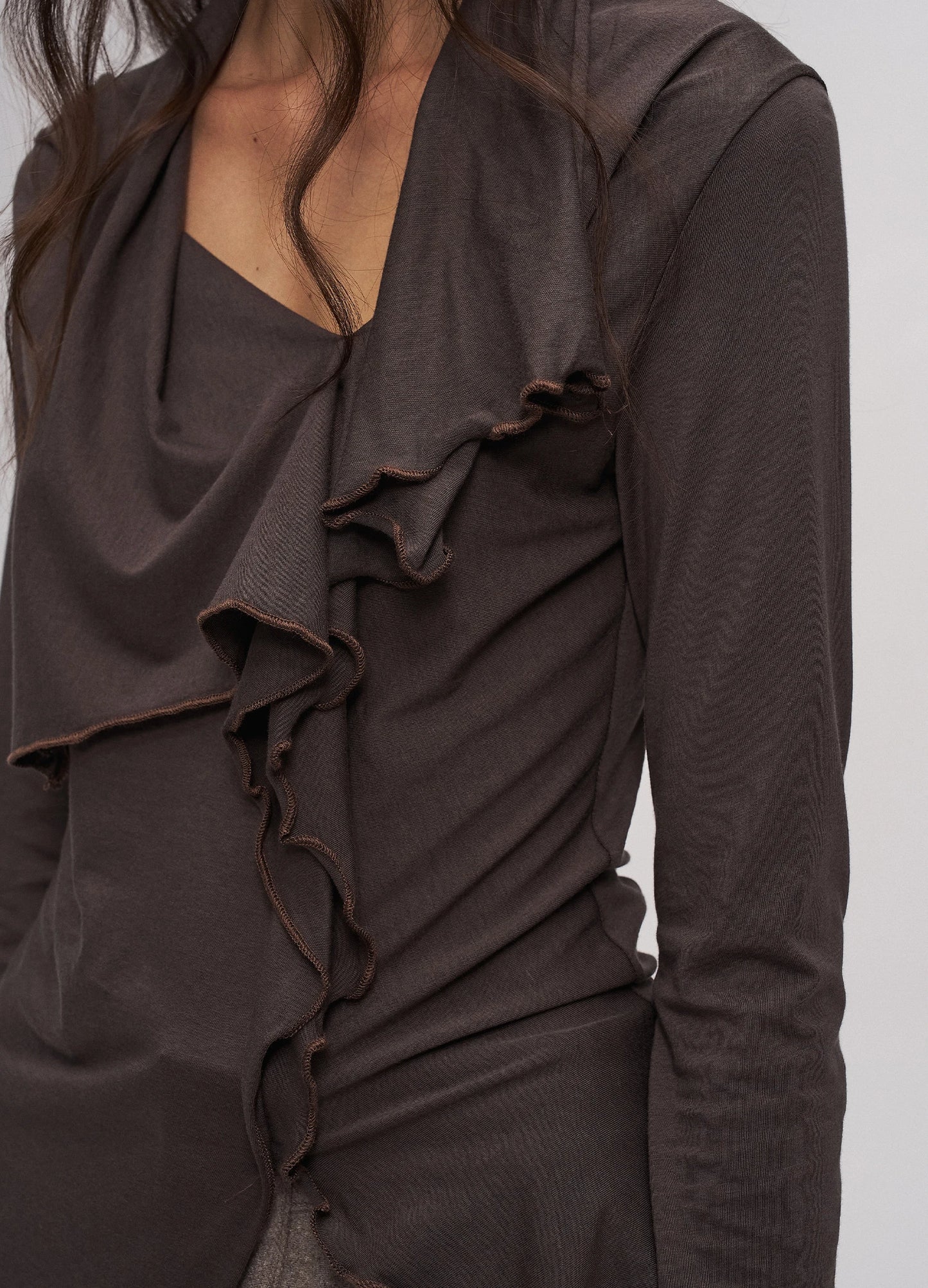 Iris Knit Top Brown