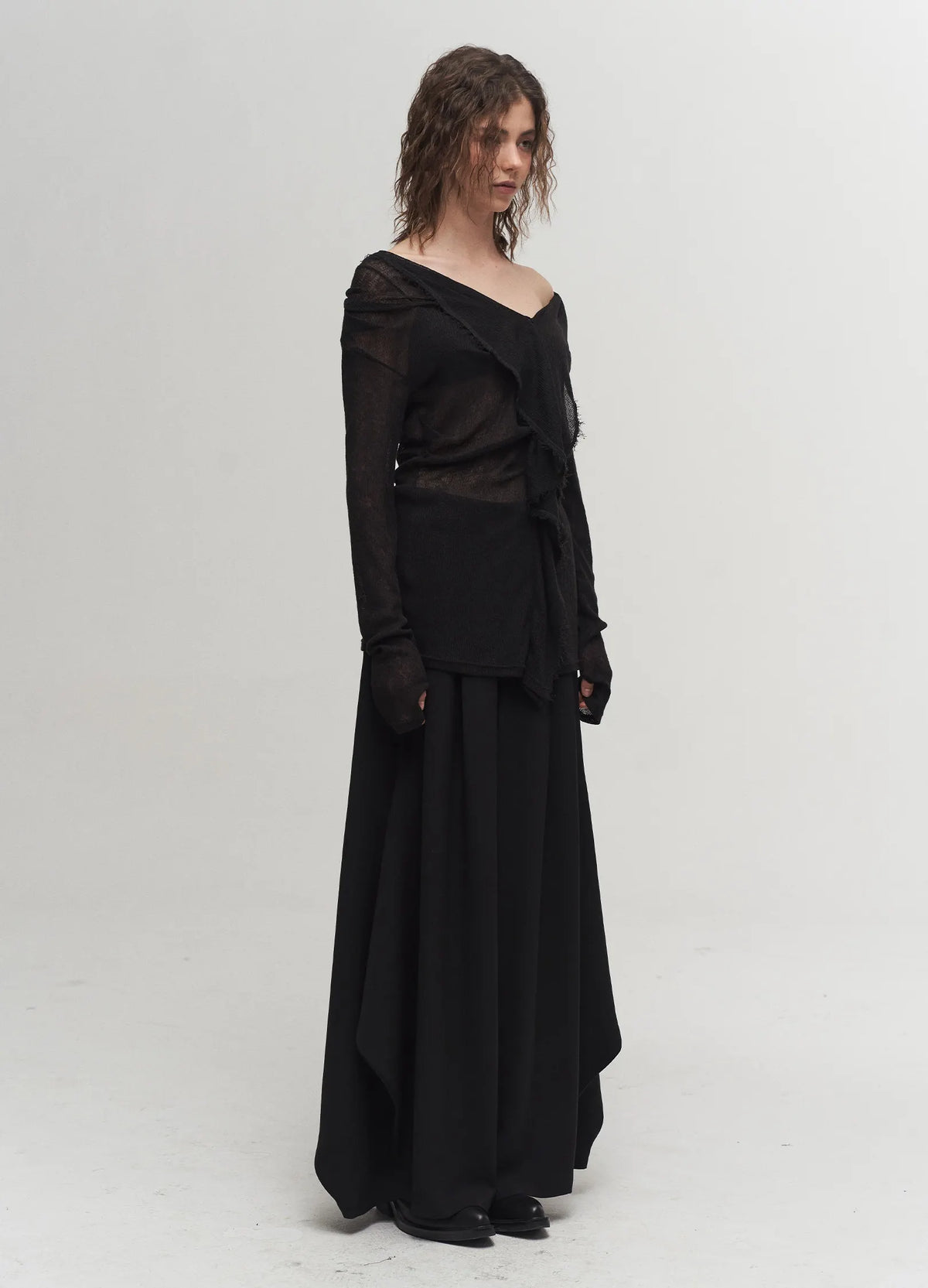 Iris Ruffle Collar Top