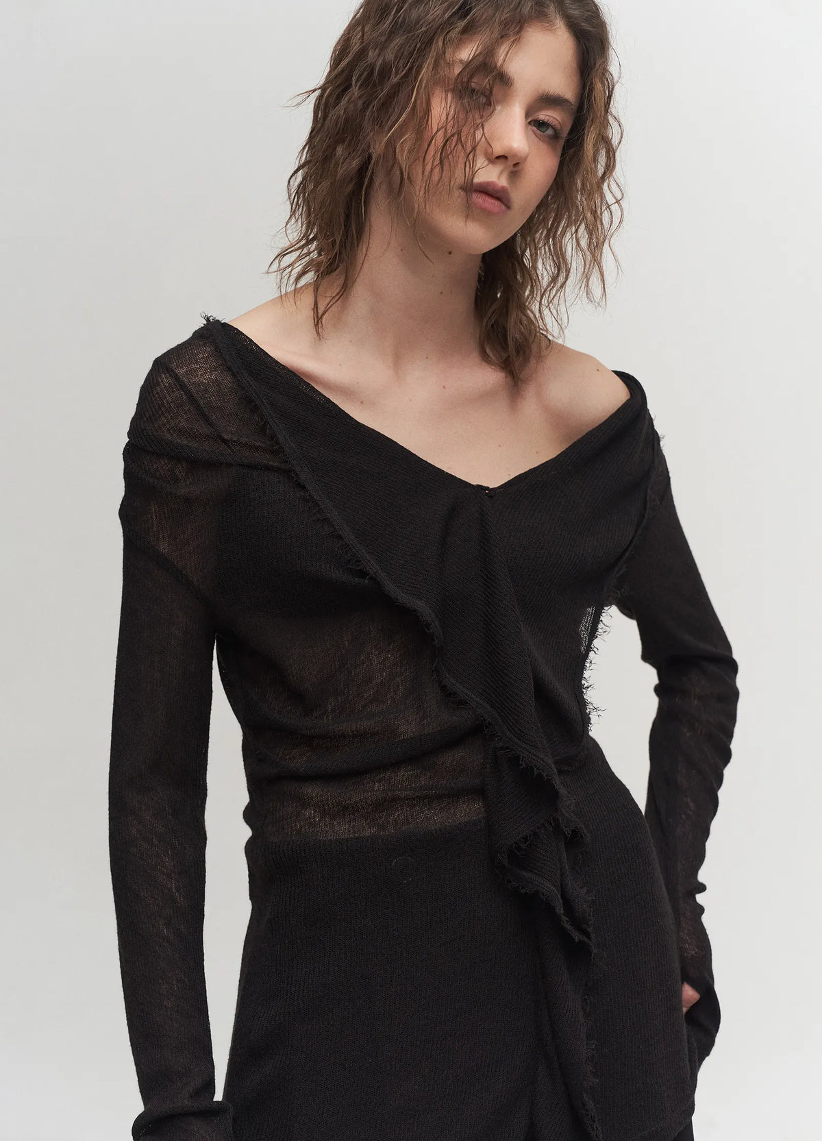Iris Ruffle Collar Top