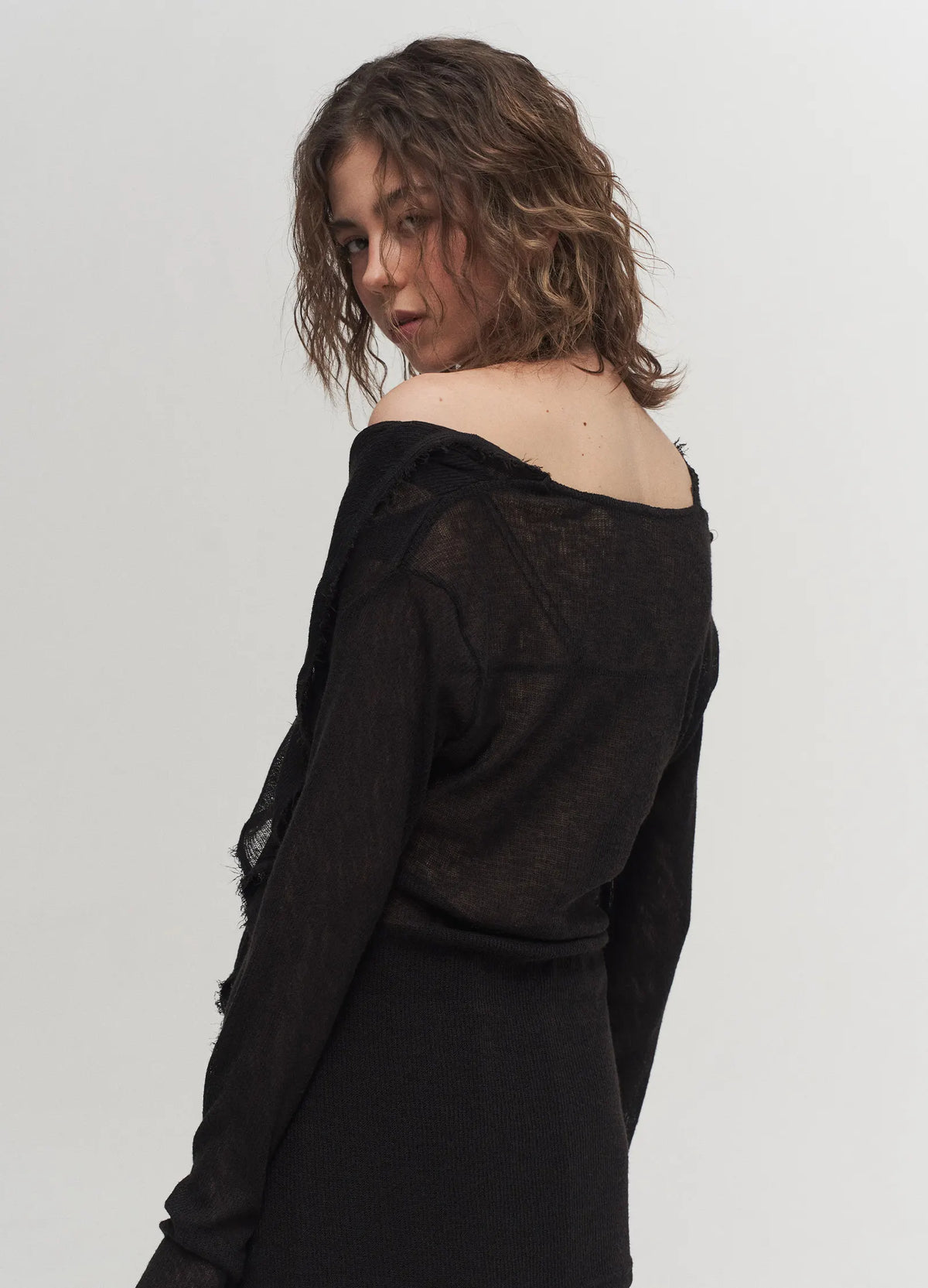 Iris Ruffle Collar Top