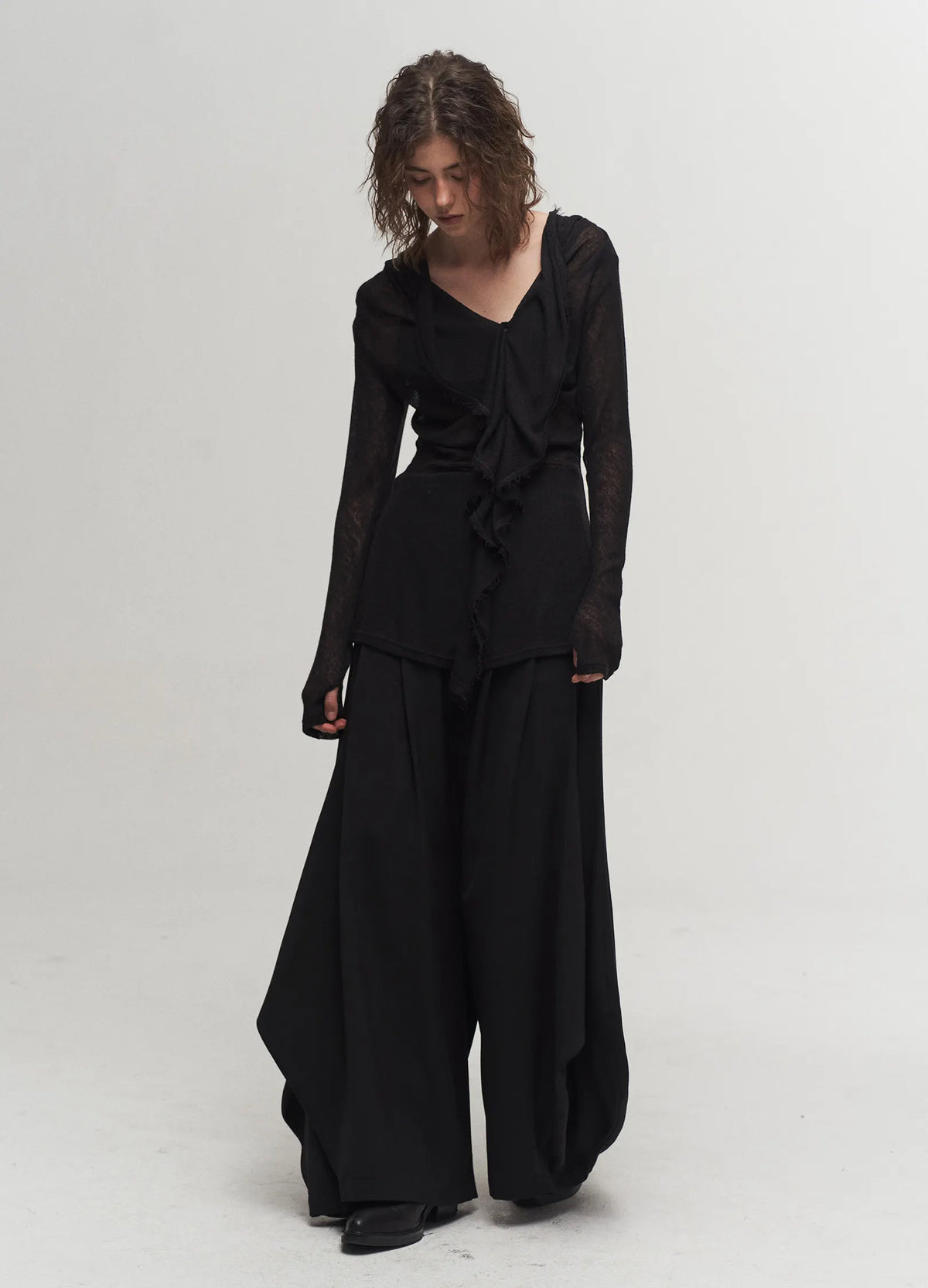 Iris Ruffle Collar Top