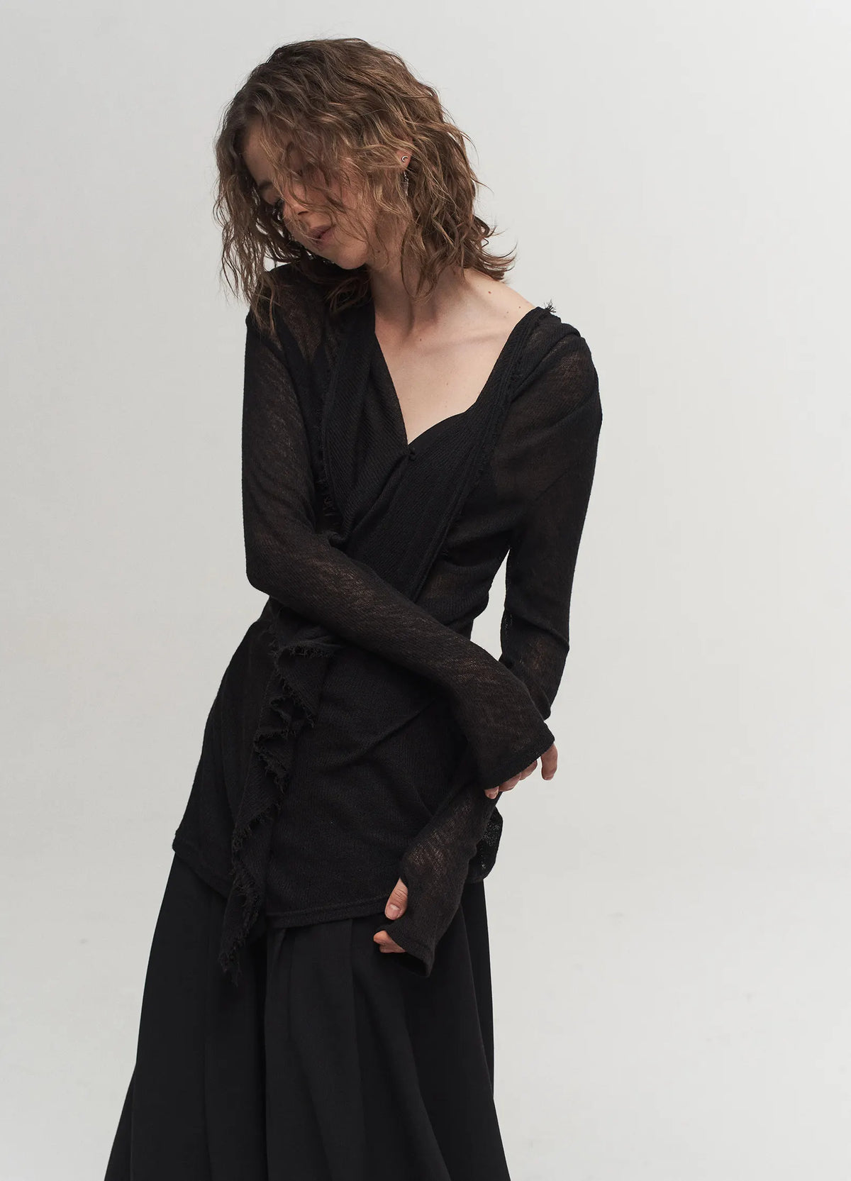 Iris Ruffle Collar Top