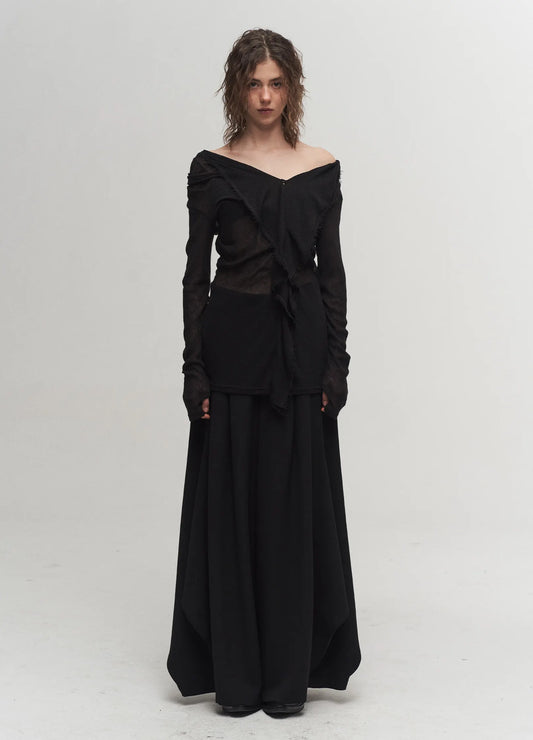 Iris Ruffle Collar Top