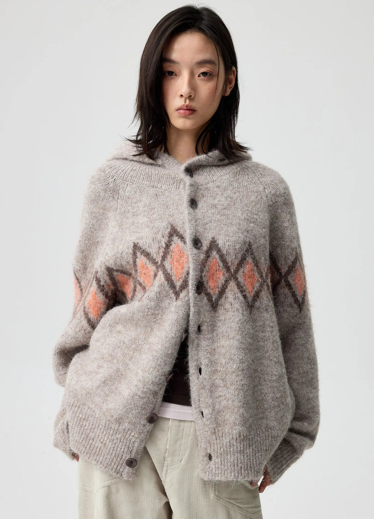 Jacquard Hooded Sweater – VERSEAS