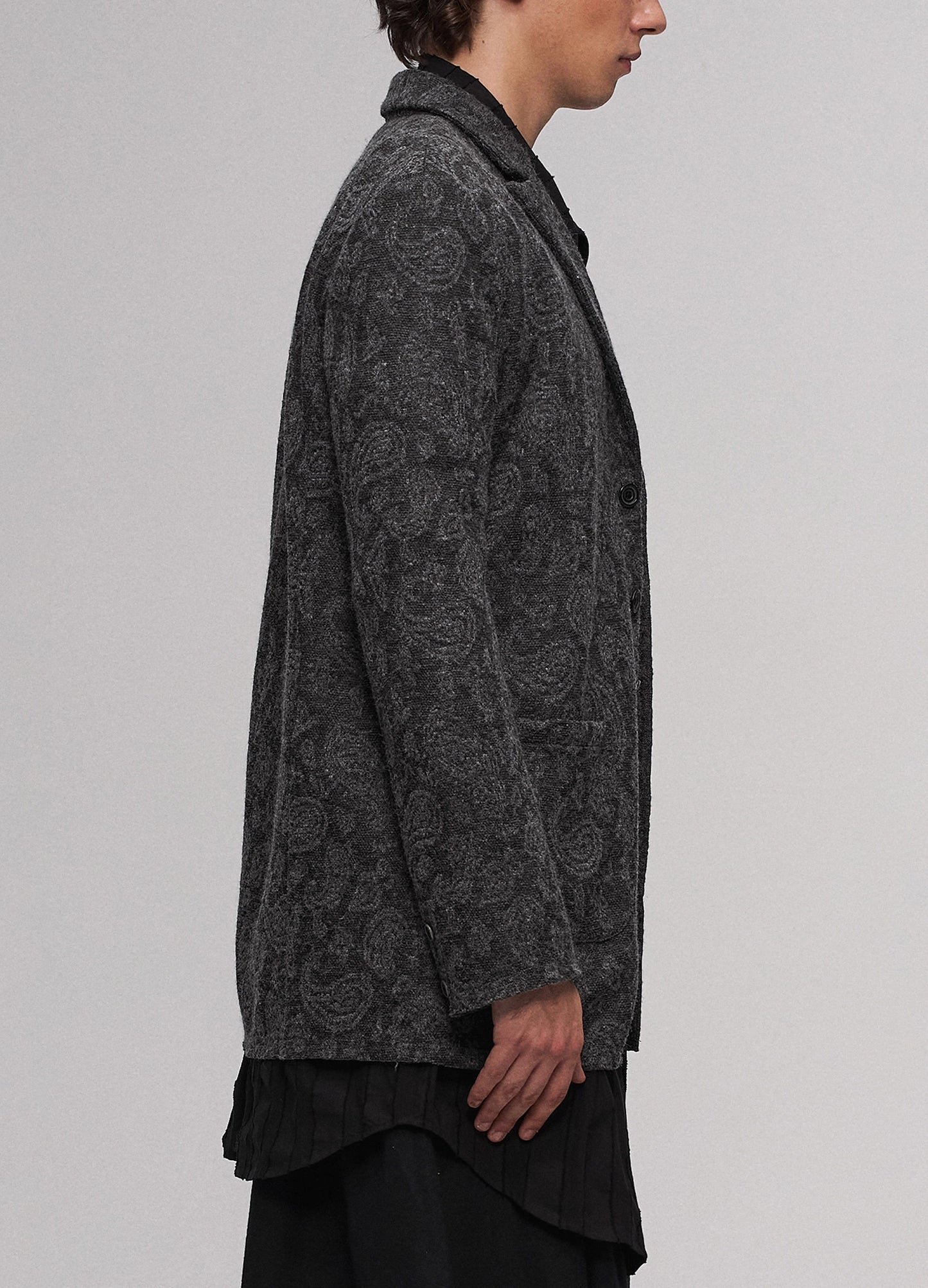 Jacquard Knit Blazer