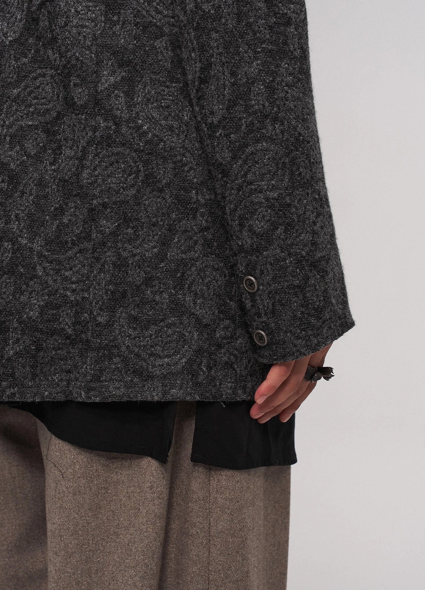Jacquard Knit Blazer