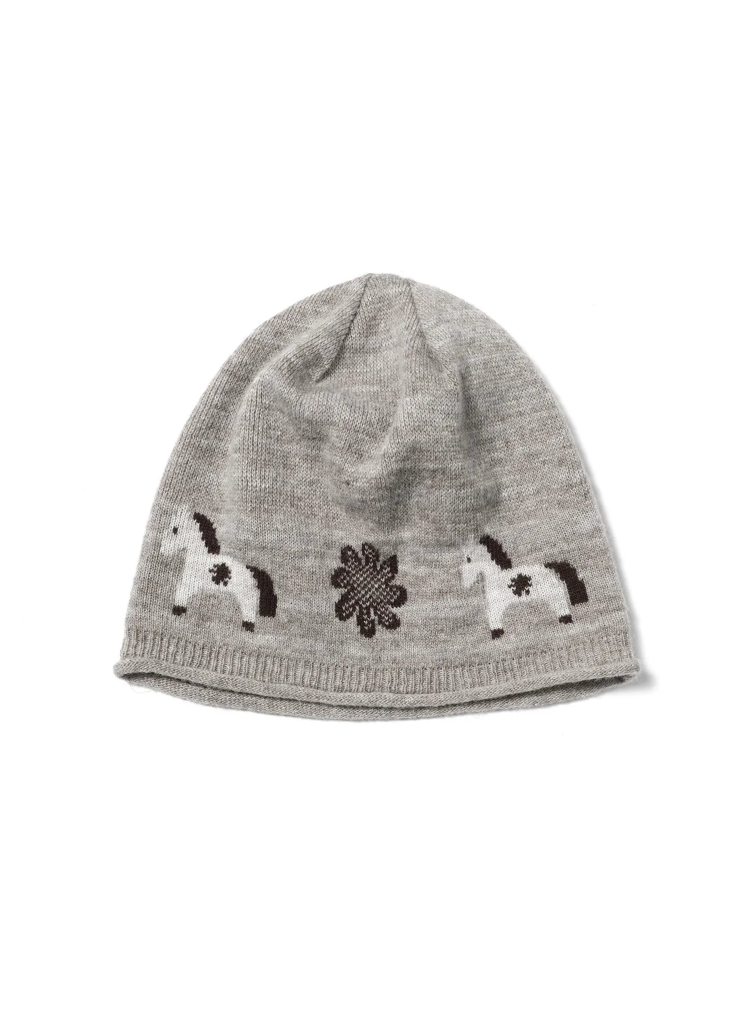 Jacquard Pony Beanie