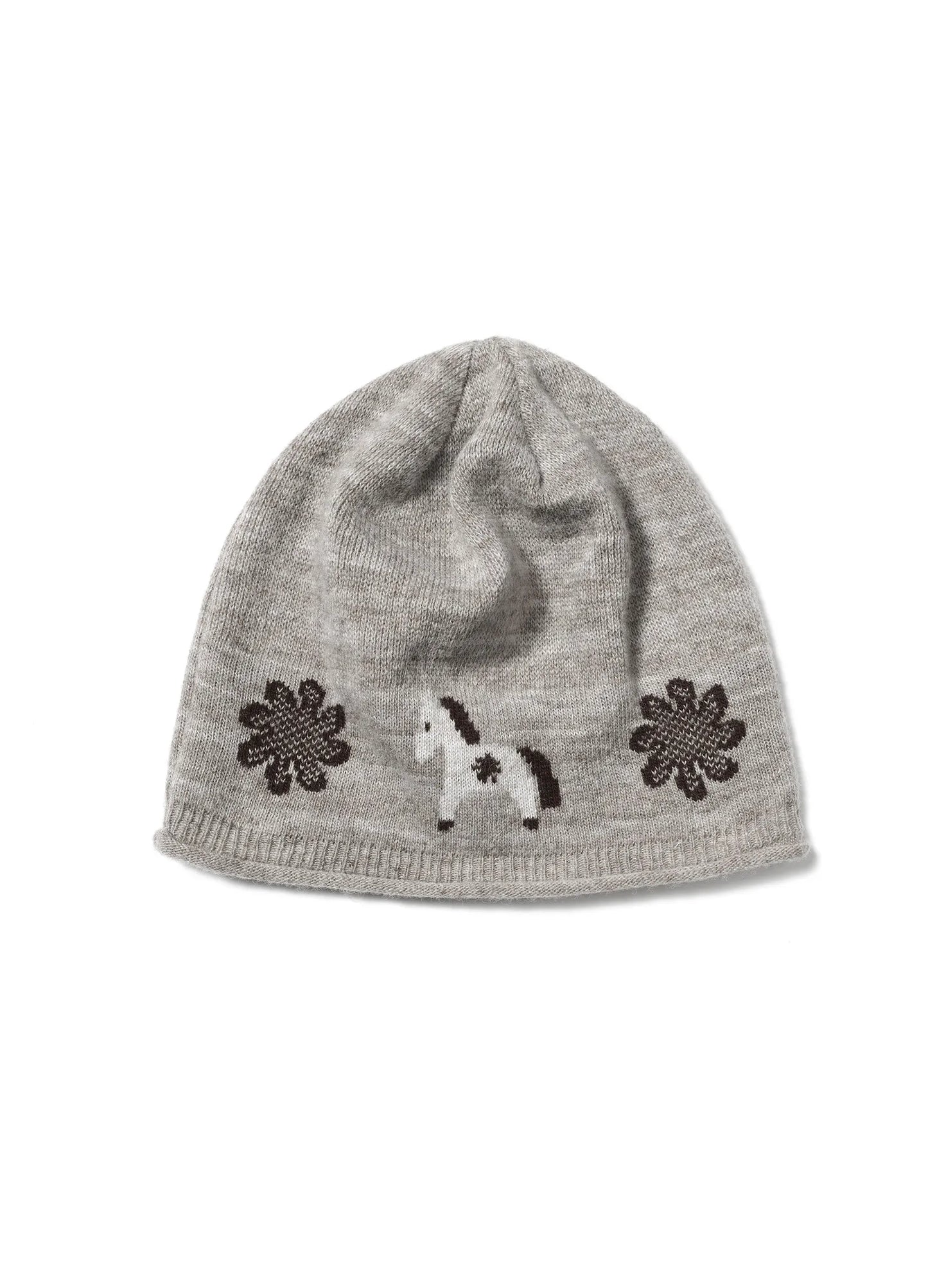Jacquard Pony Beanie