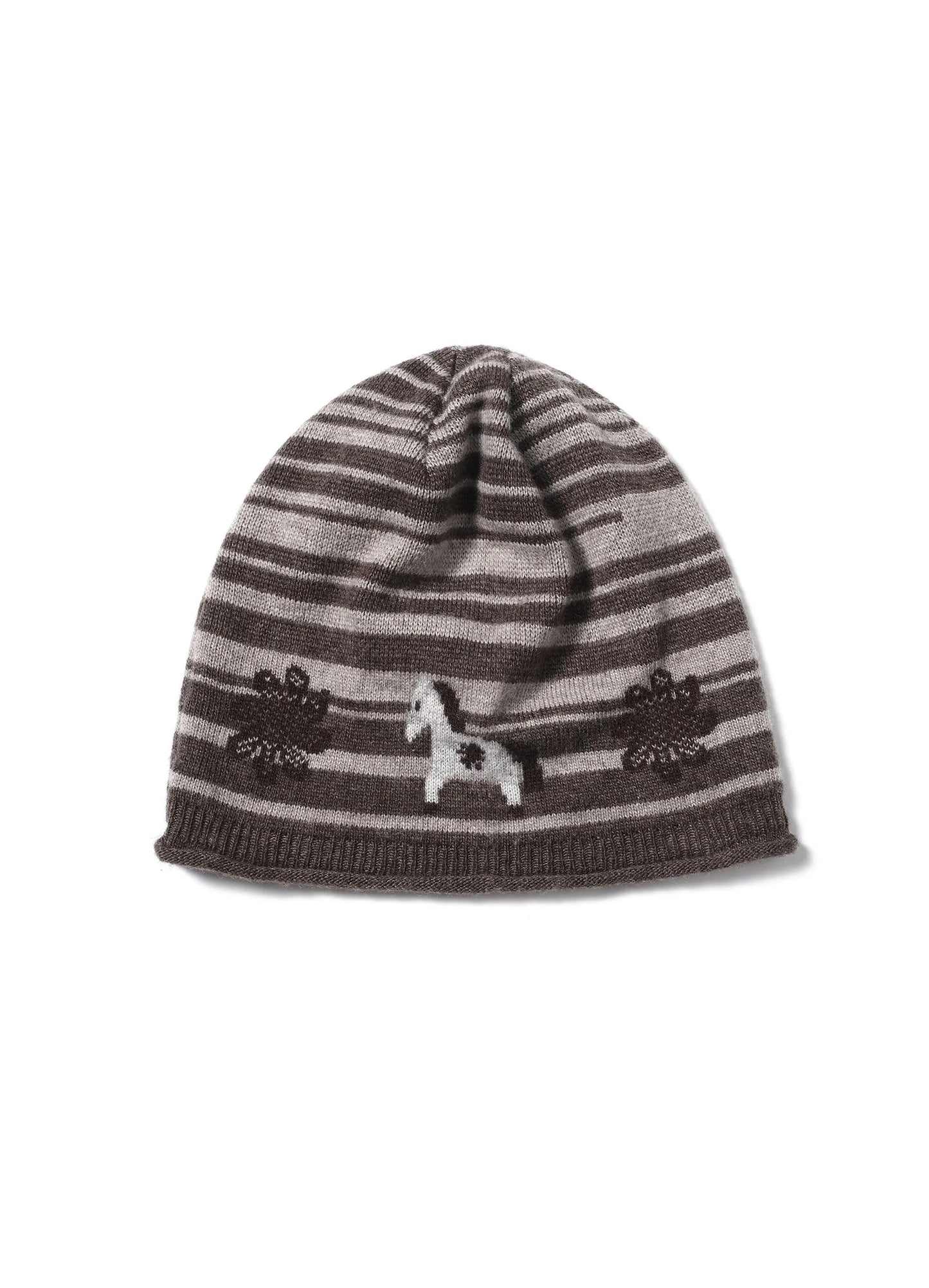 Jacquard Pony Beanie