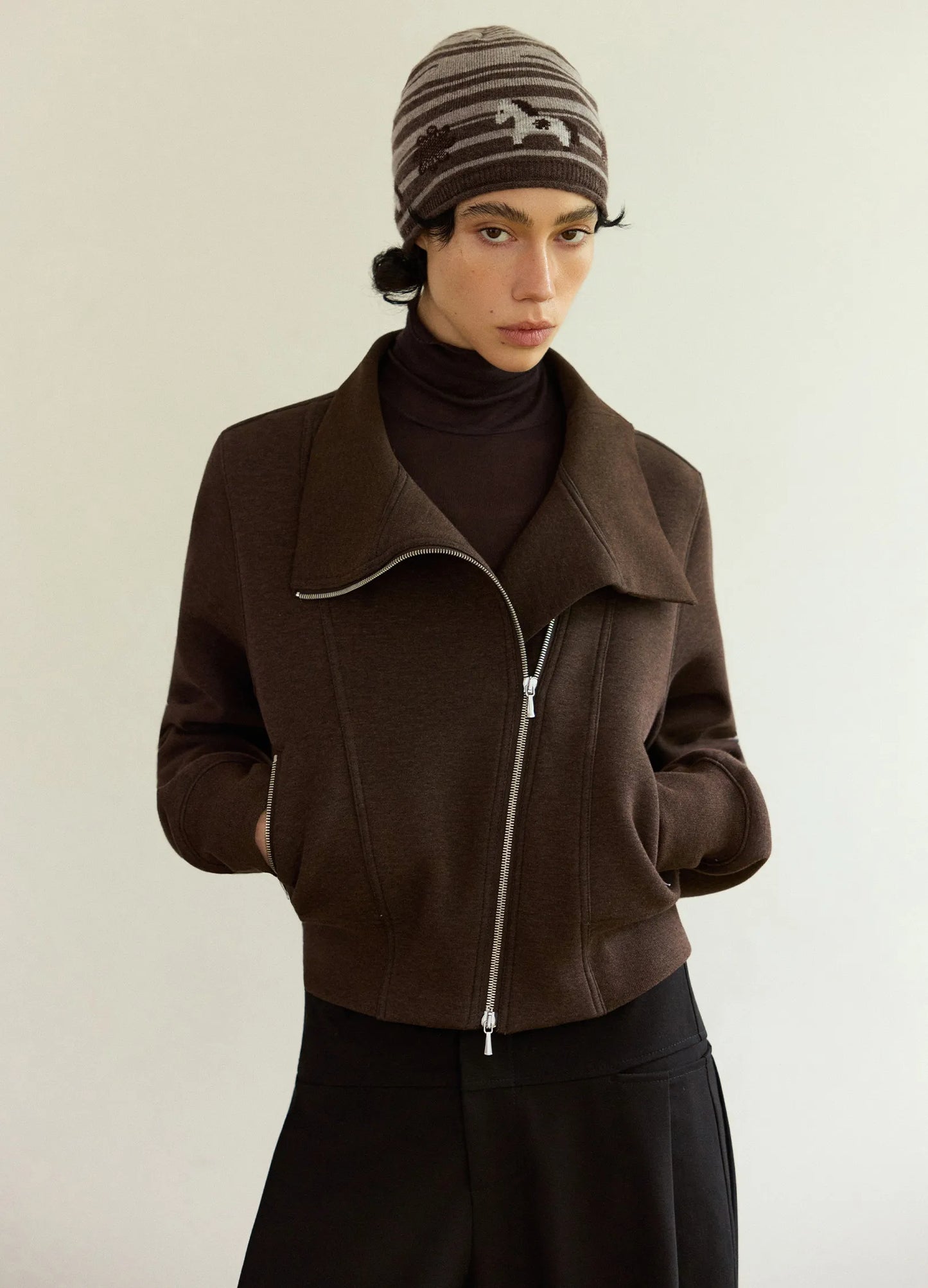 Jacquard Pony Beanie