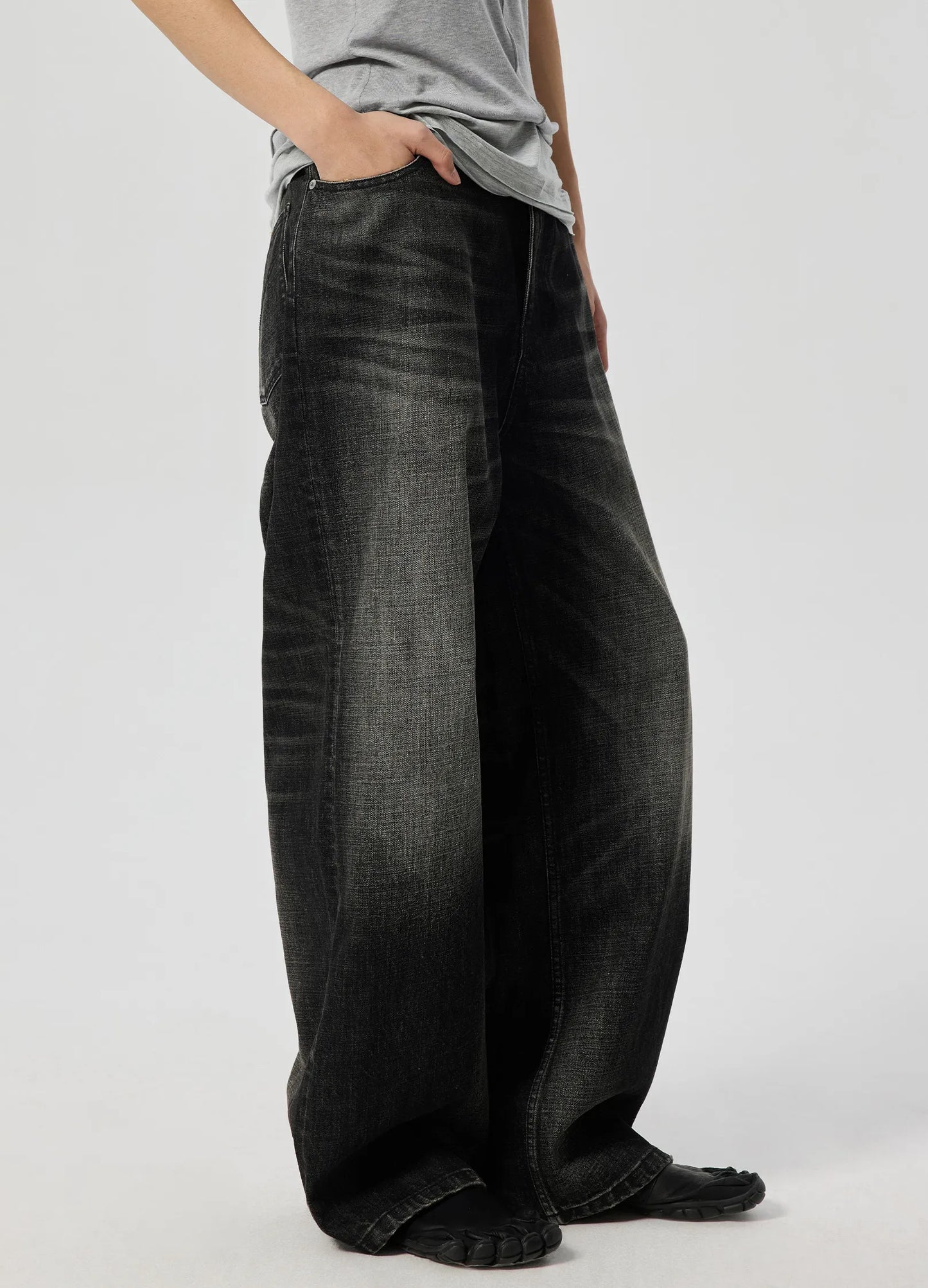 Jet Wash Wide Denim
