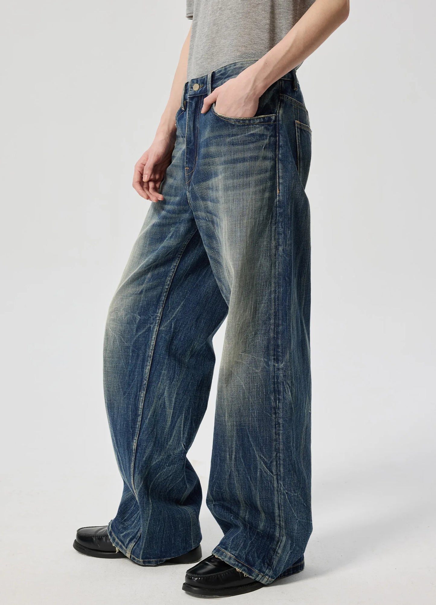 Jet Whiskers Denim