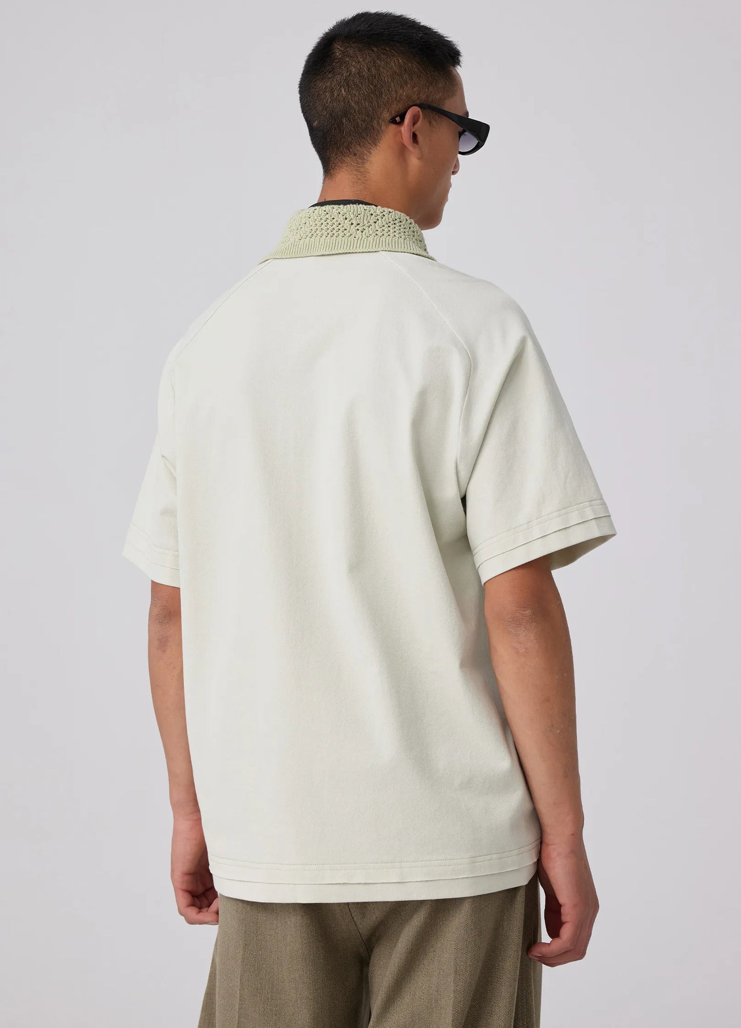 Knit Collar Polo