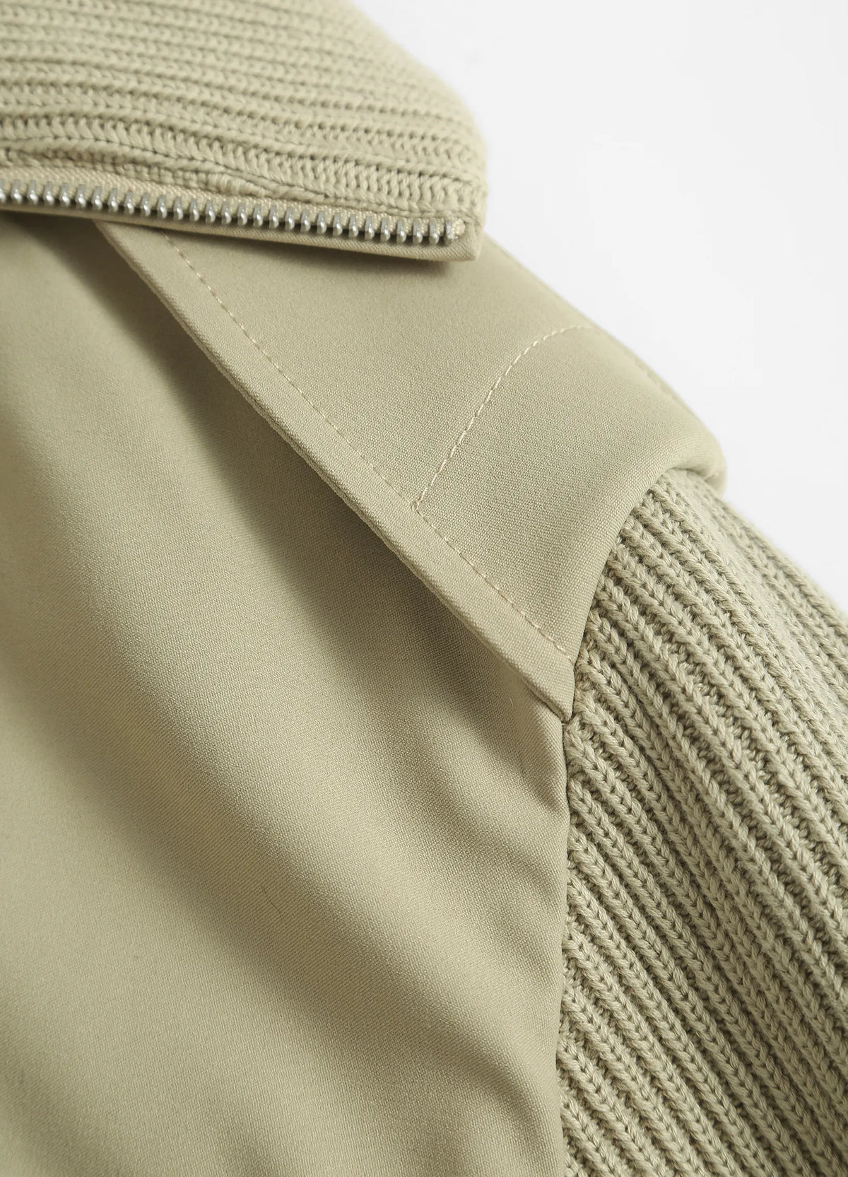 Knit Panel Jacket