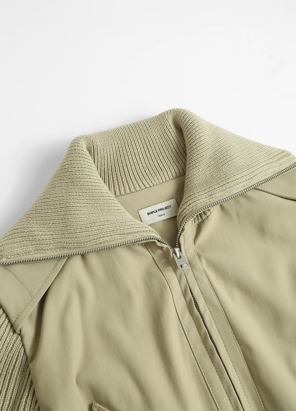 Knit Panel Jacket
