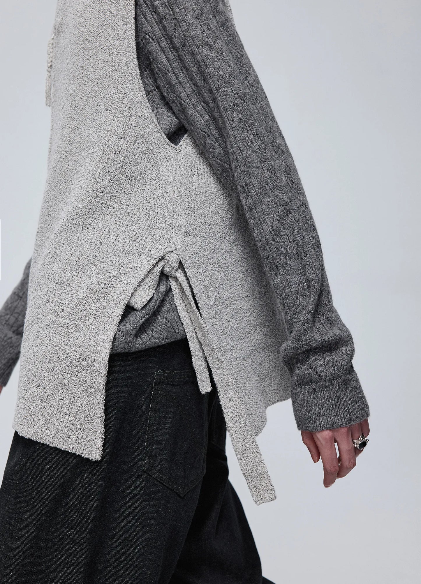 Knitted Zip Vest