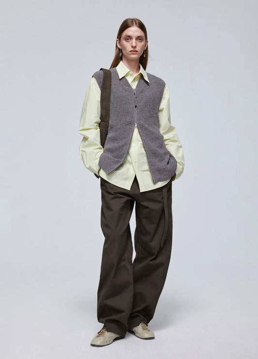 Knitted Zip Vest