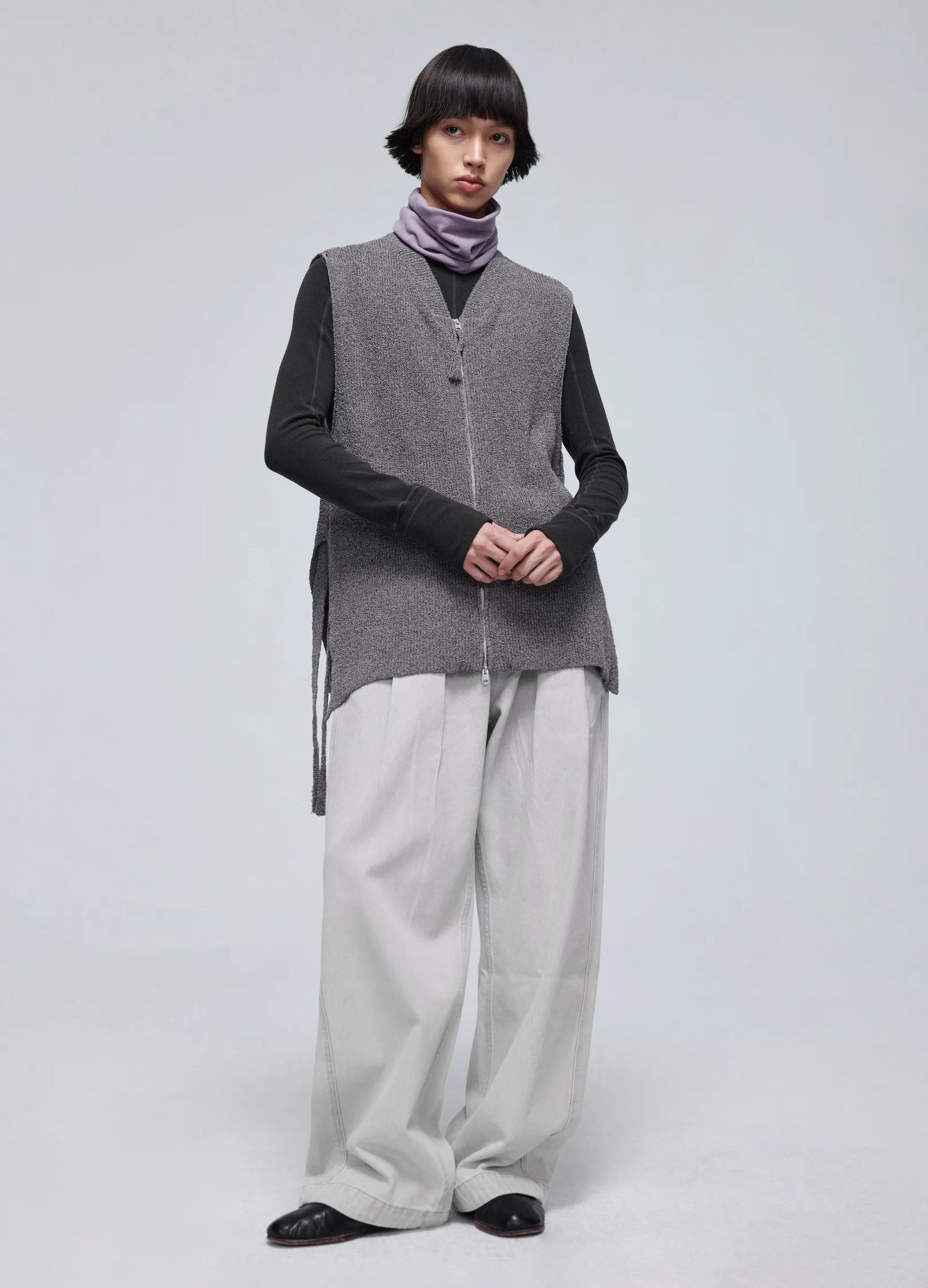 Knitted Zip Vest
