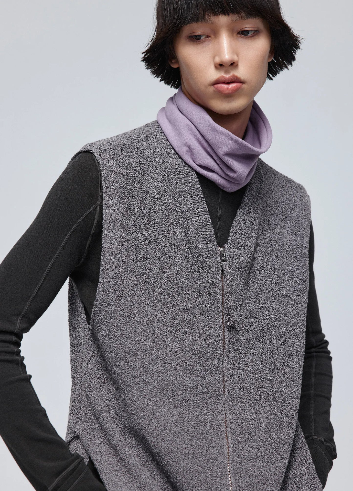Knitted Zip Vest