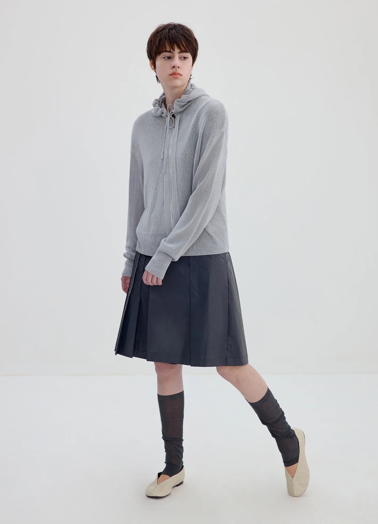 Knitted Zip Hoodie