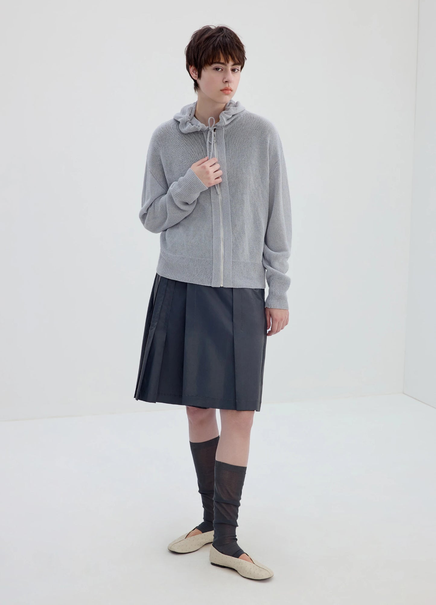 Knitted Zip Hoodie