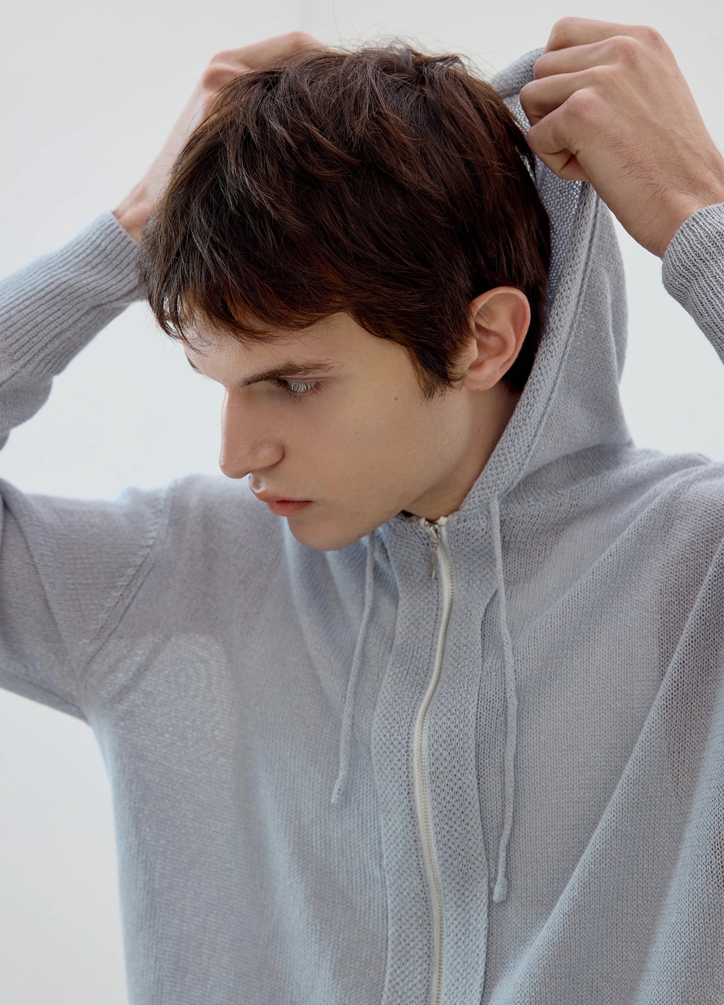 Knitted Zip Hoodie