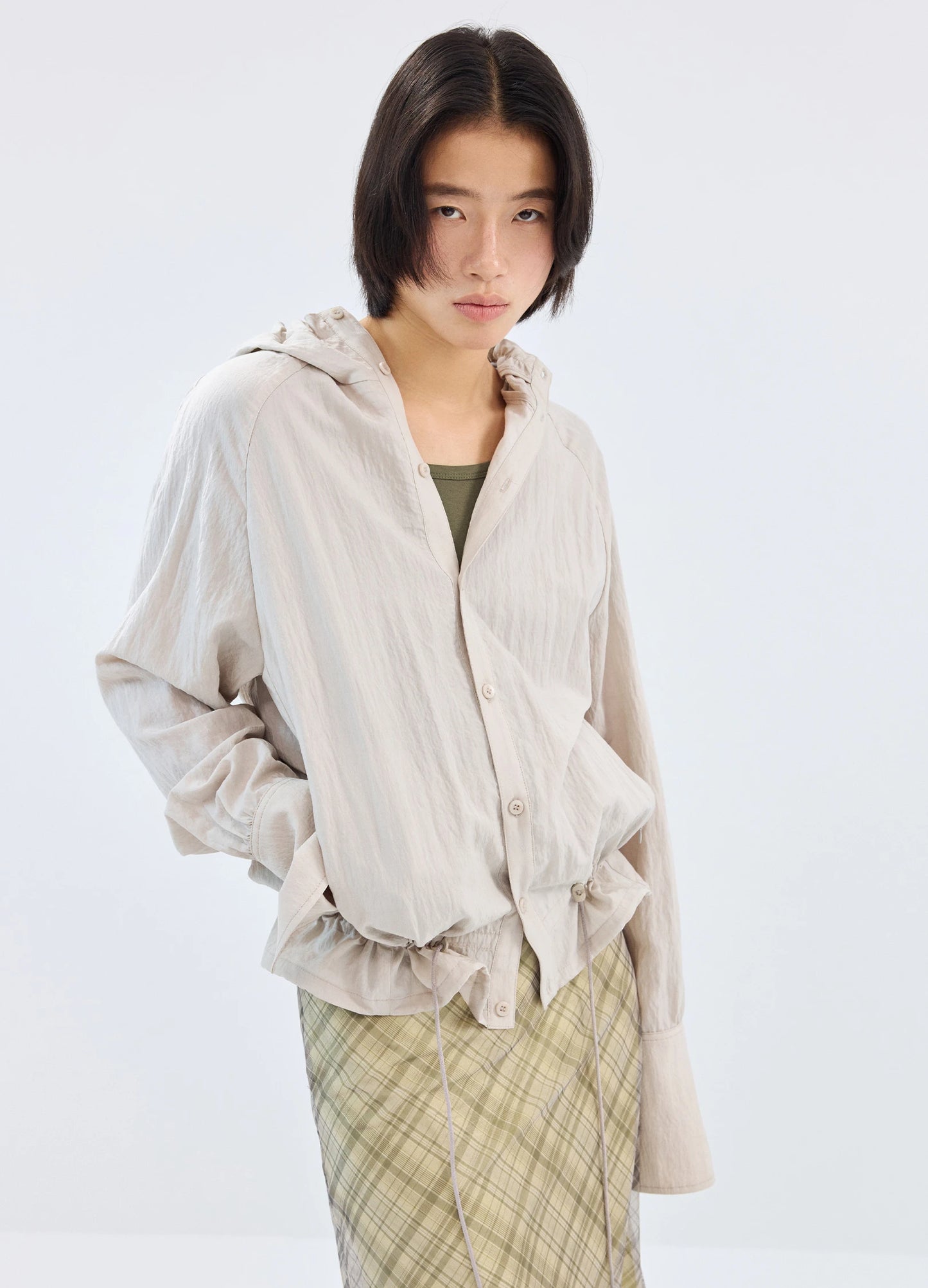 Lace Hood Shirt
