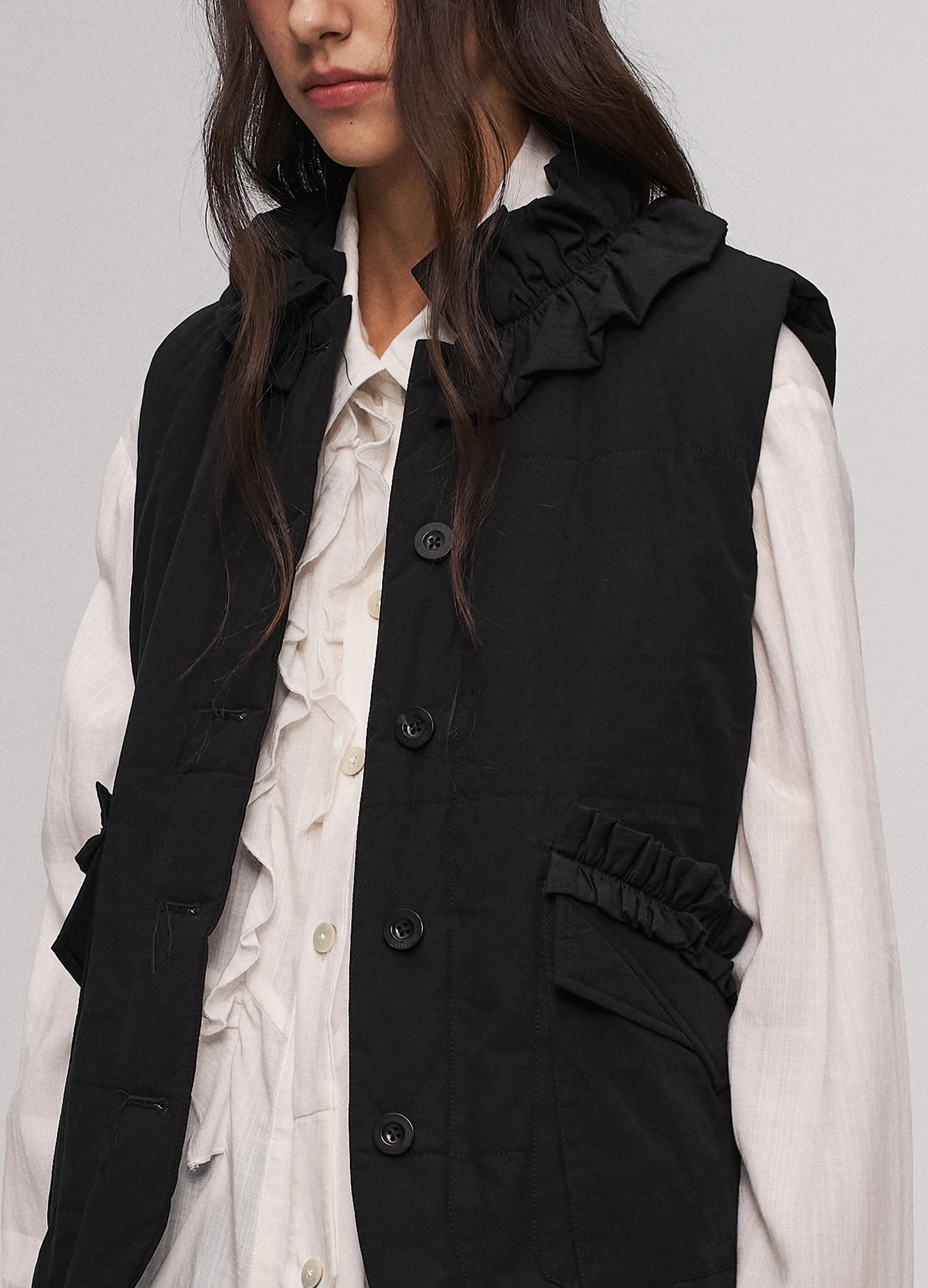 Lace Overlay Vest
