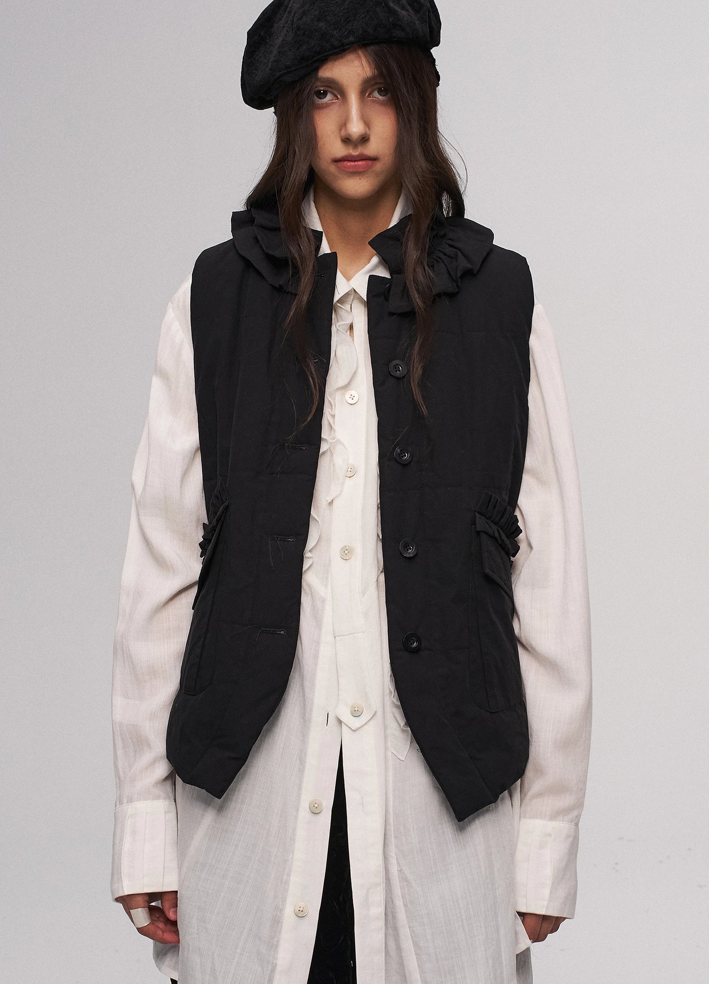 Lace Overlay Vest